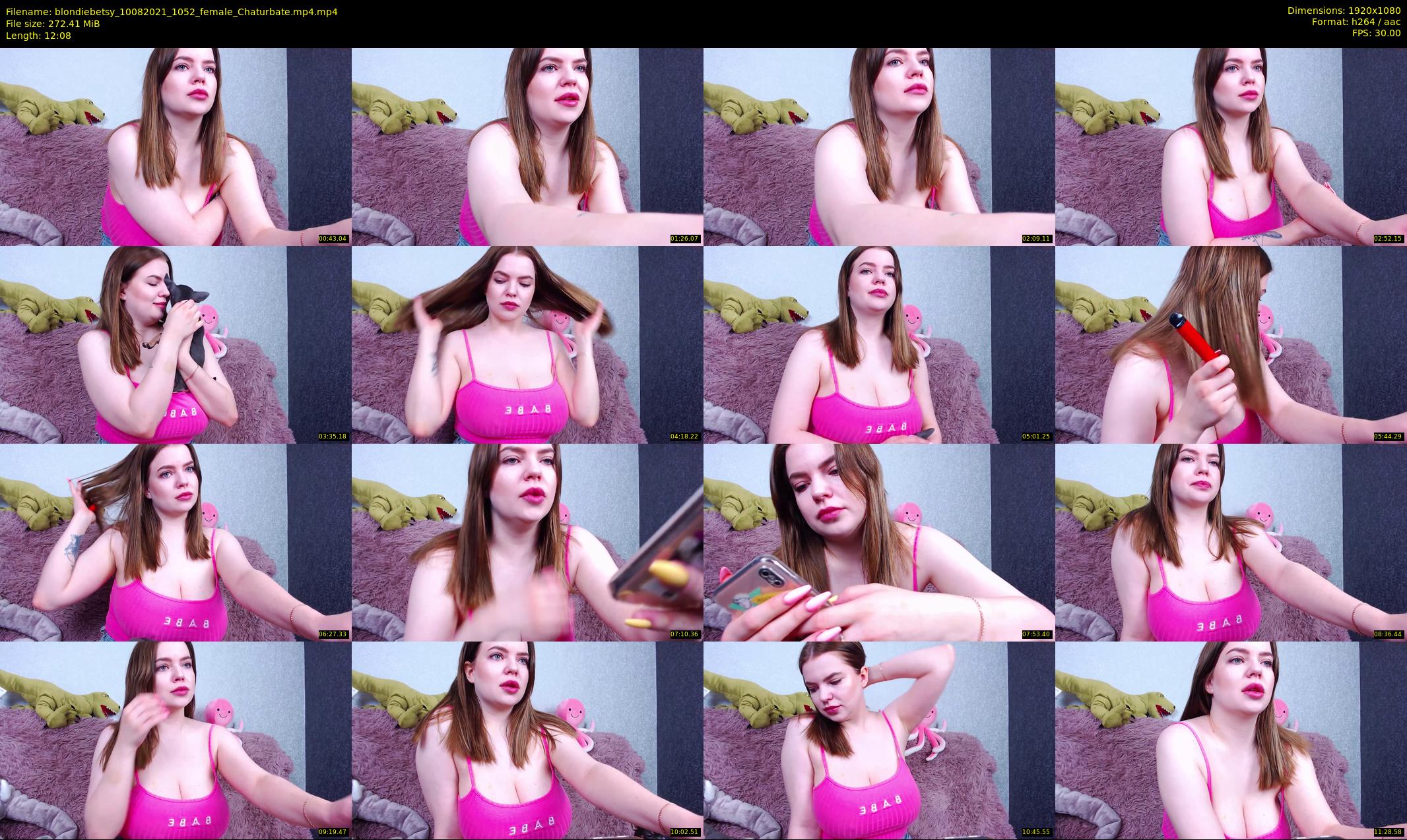 blondiebetsy — 13 minute Chaturbate female cam show recording, 1080p, Aug 10, 2021