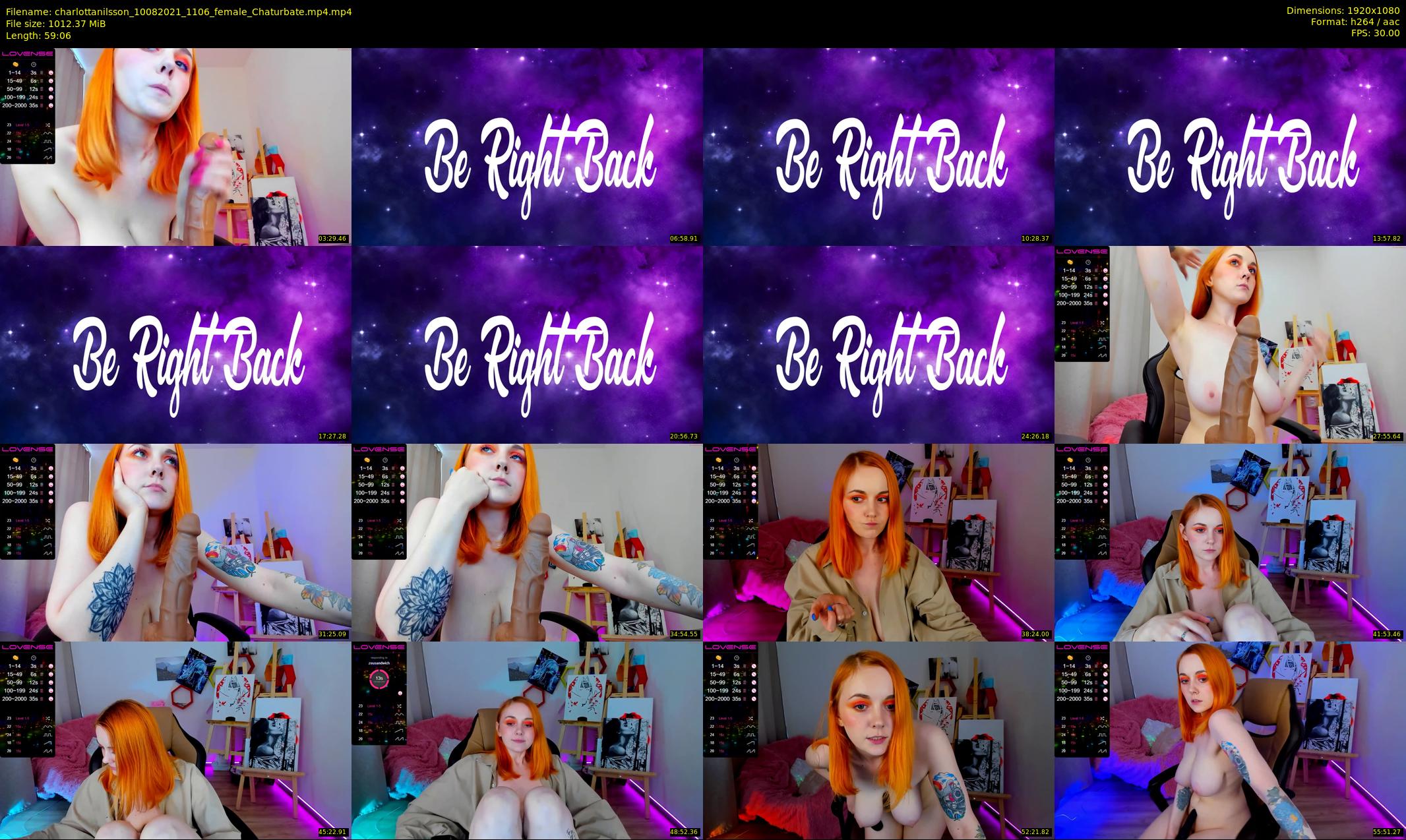 charlottanilsson — 60 minute Chaturbate female cam show recording, 1080p, Aug 10, 2021