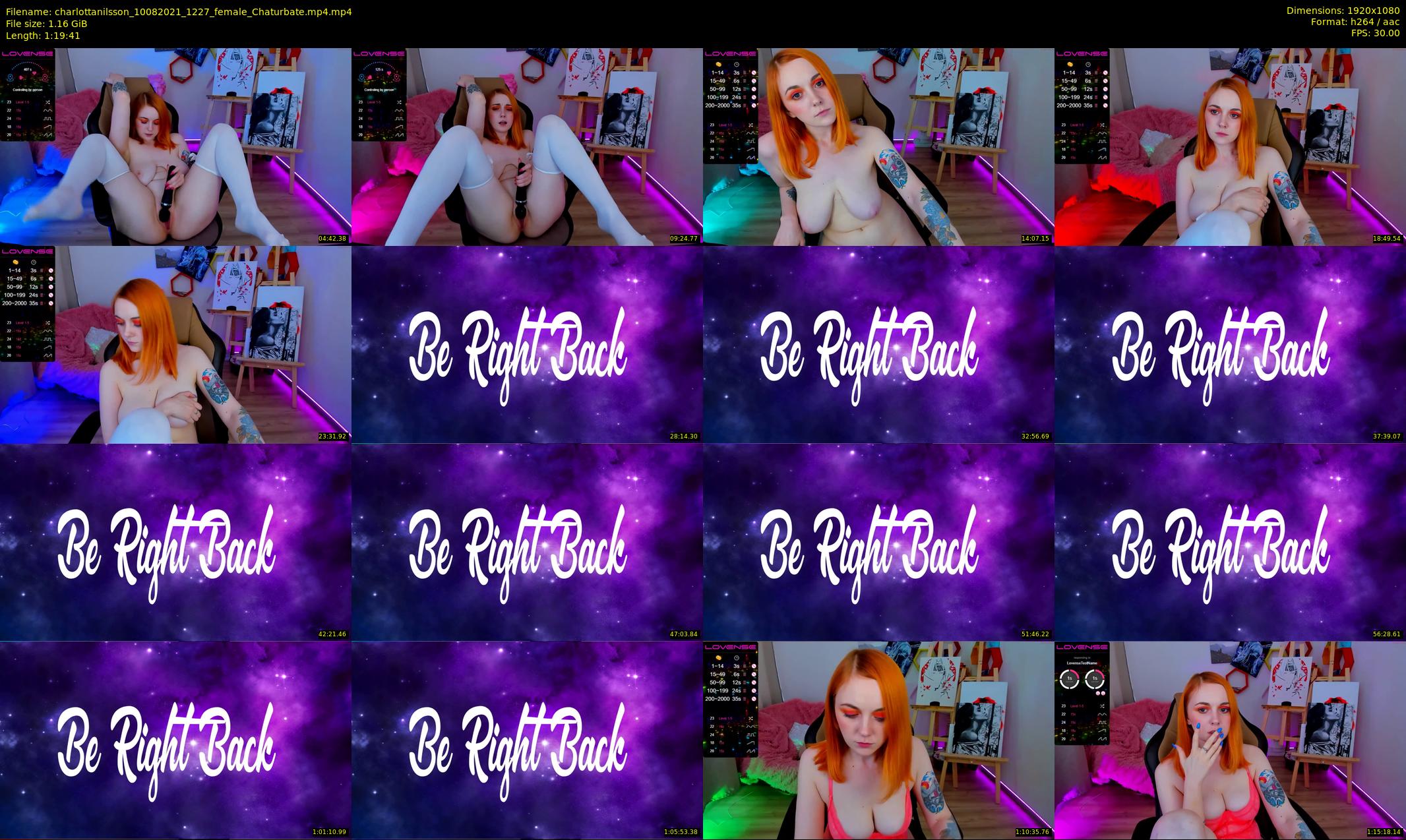 charlottanilsson — 80 minute Chaturbate female cam show recording, 1080p, Aug 10, 2021