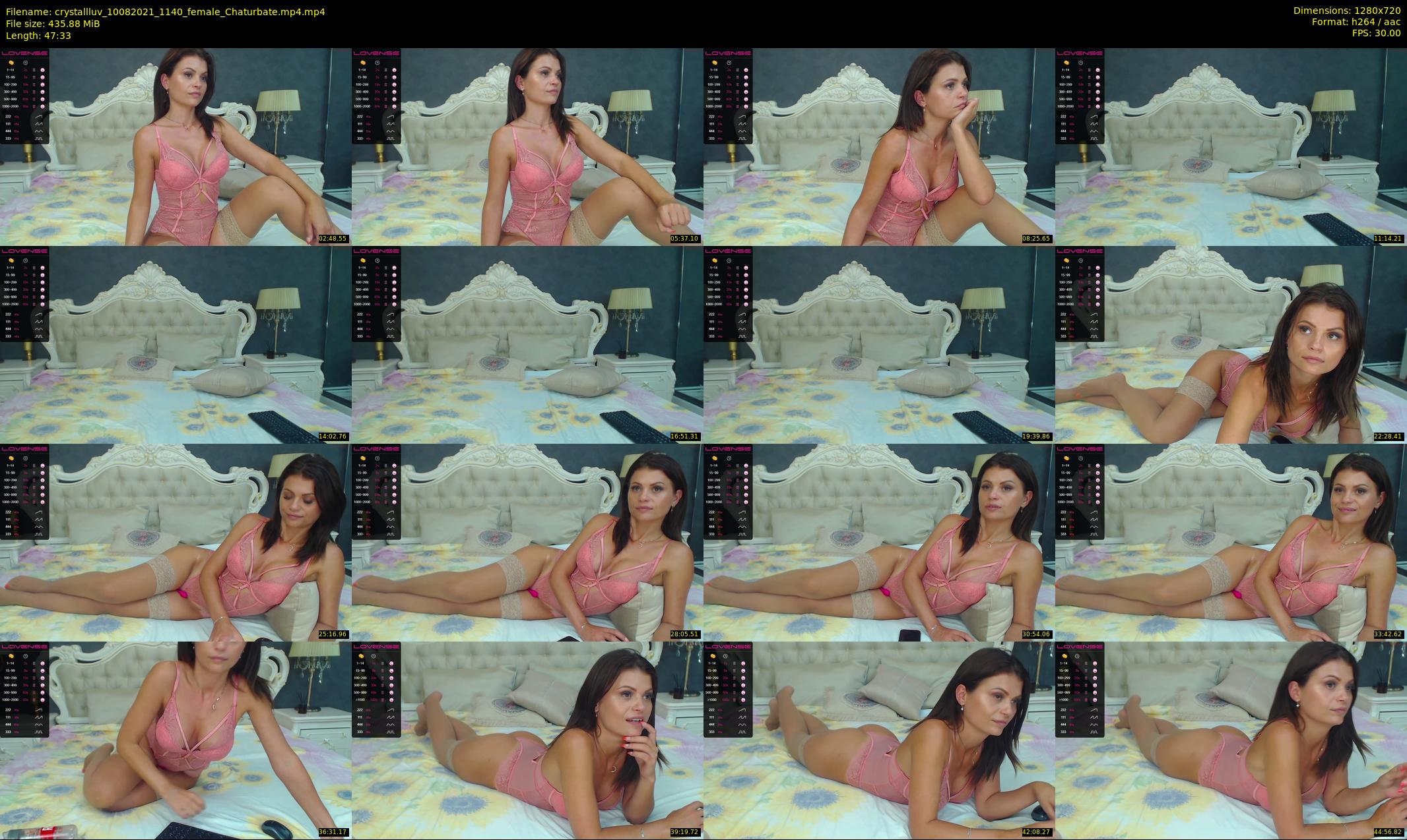 crystallluv — 48 minute Chaturbate female cam show recording, 720p, Aug 10, 2021