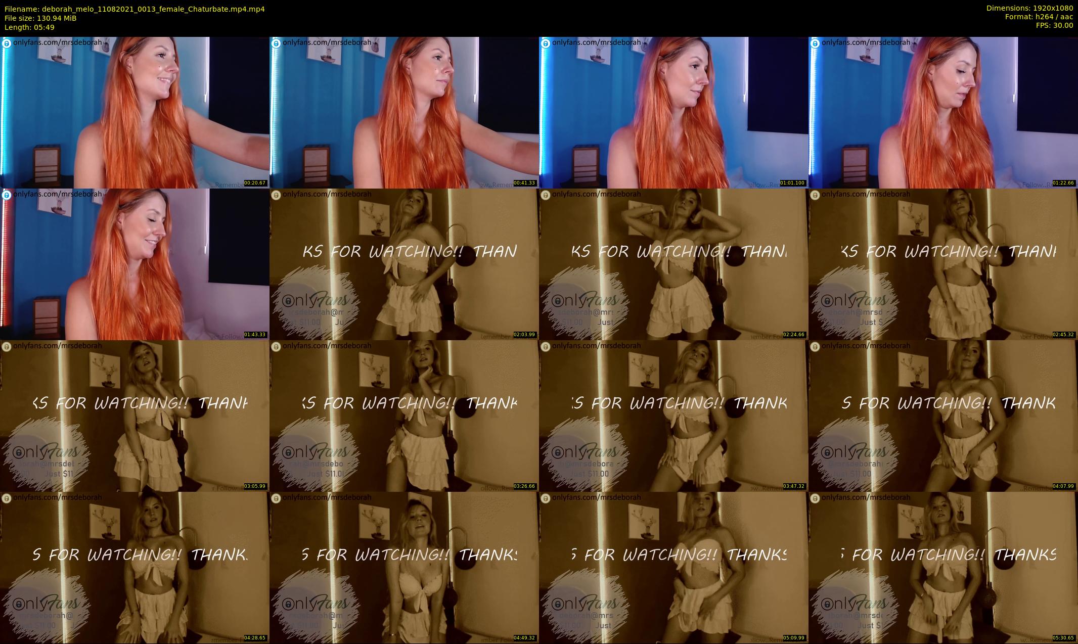 deborah_melo — 6 minute Chaturbate female cam show recording, 1080p, Aug 11, 2021