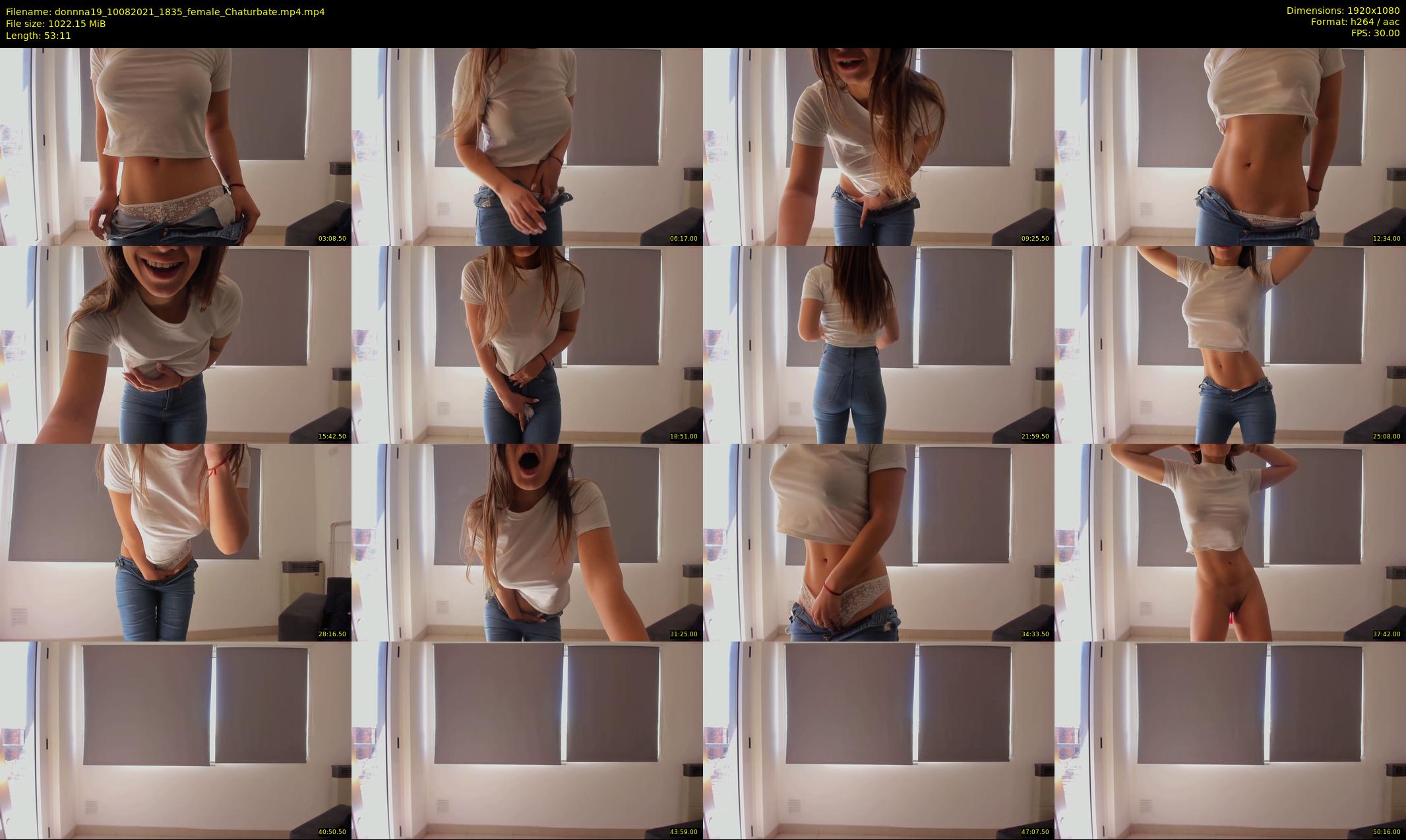 donnna19 — 54 minute Chaturbate female cam show recording, 1080p, Aug 10, 2021