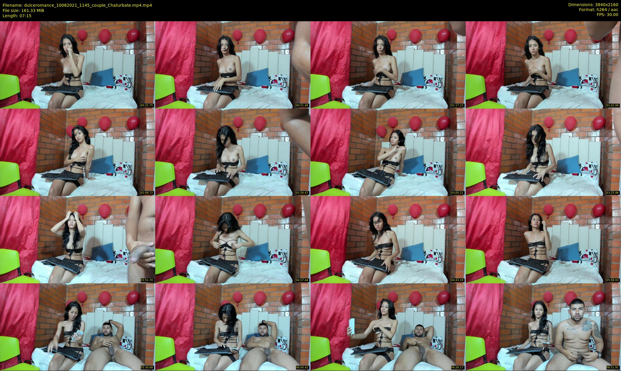 dulceromance — 8 minute Chaturbate couple cam show recording, 4K, Aug 10, 2021