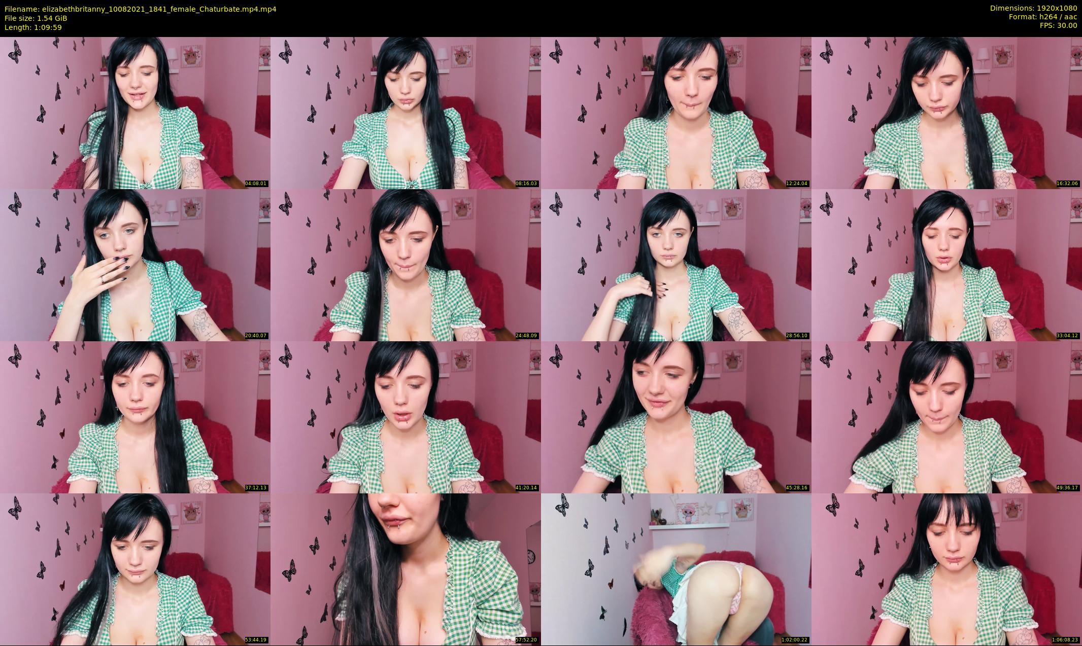 elizabethbritanny — 70 minute Chaturbate female cam show recording, 1080p, Aug 10, 2021