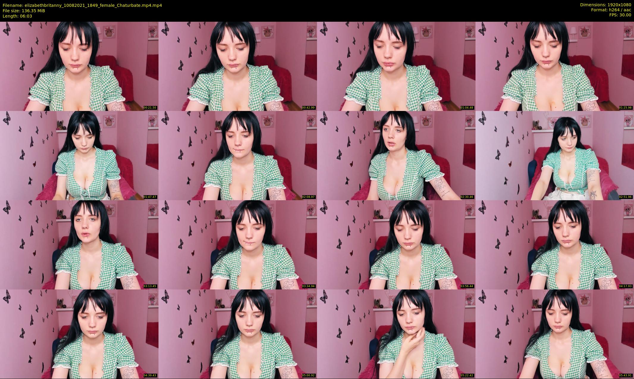 elizabethbritanny — 7 minute Chaturbate female cam show recording, 1080p, Aug 10, 2021