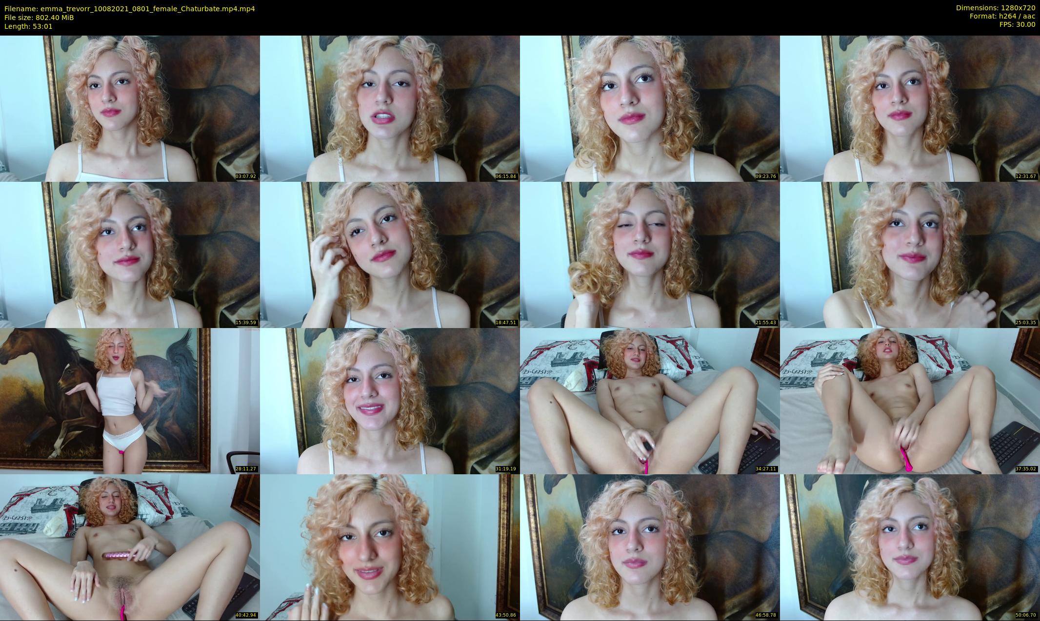 emma_trevorr — 54 minute Chaturbate couple cam show recording, 720p, Aug 10, 2021