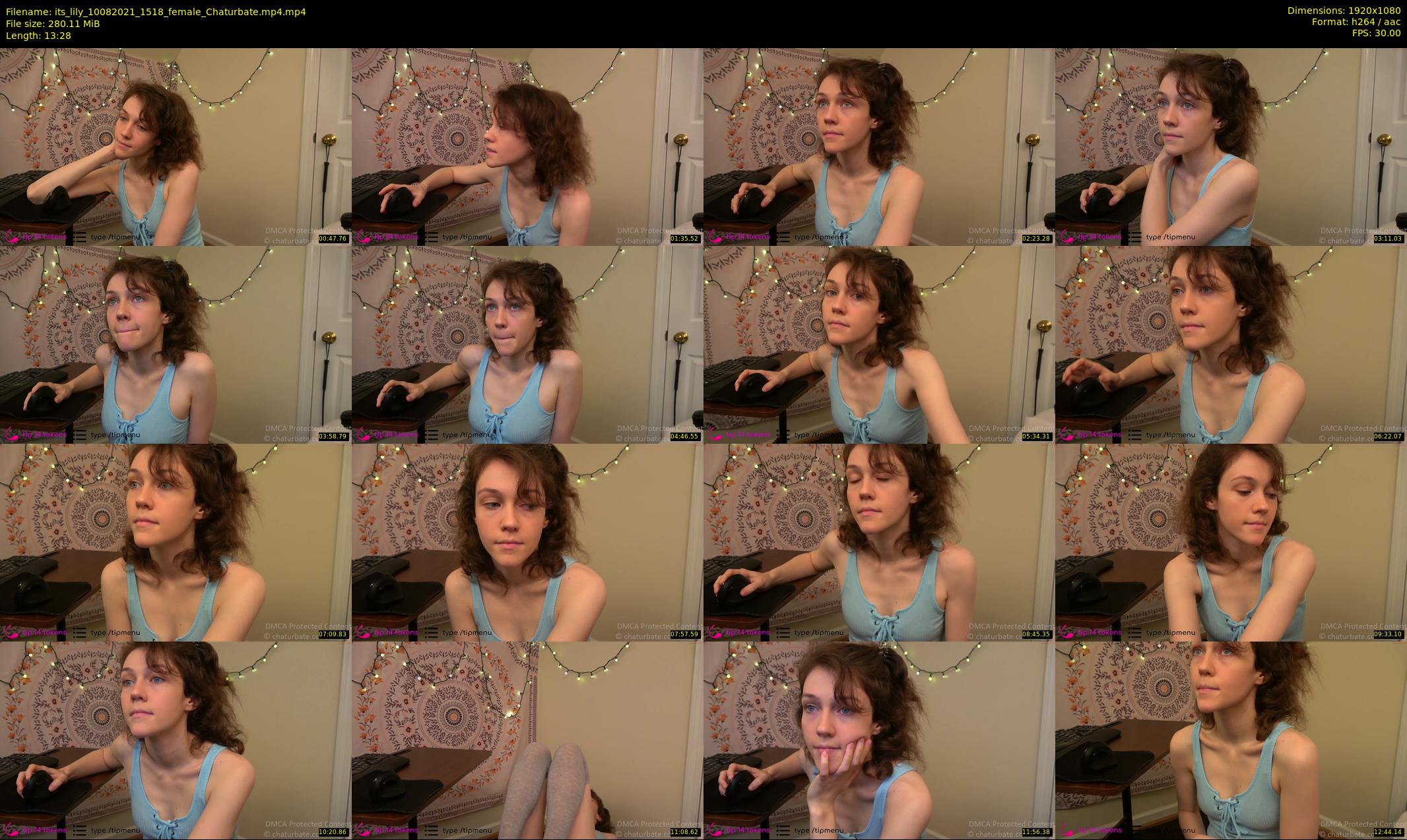its_lily — 14 minute Chaturbate female cam show recording, 1080p, Aug 10, 2021