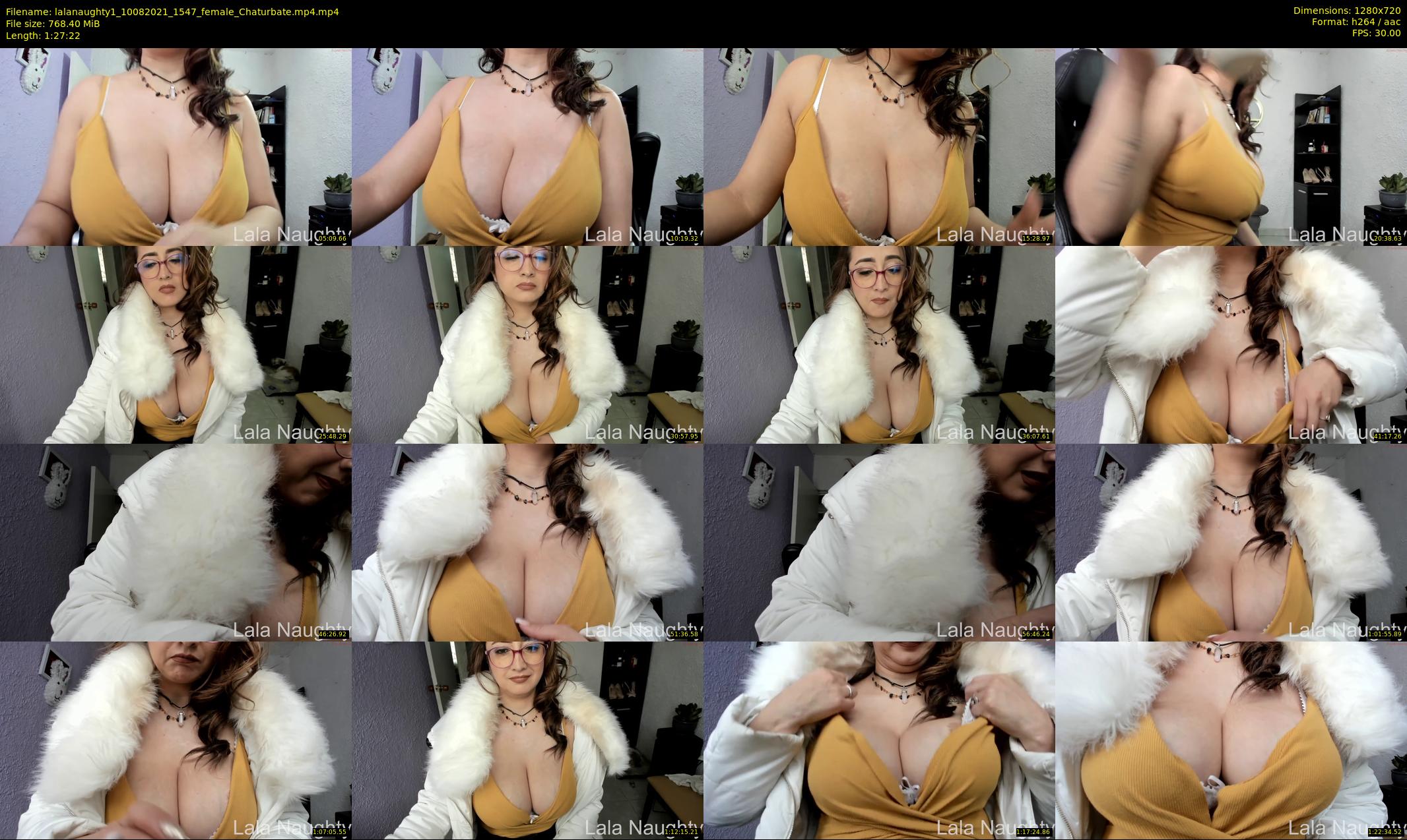 lalanaughty1 — 88 minute Chaturbate female cam show recording, 720p, Aug 10, 2021