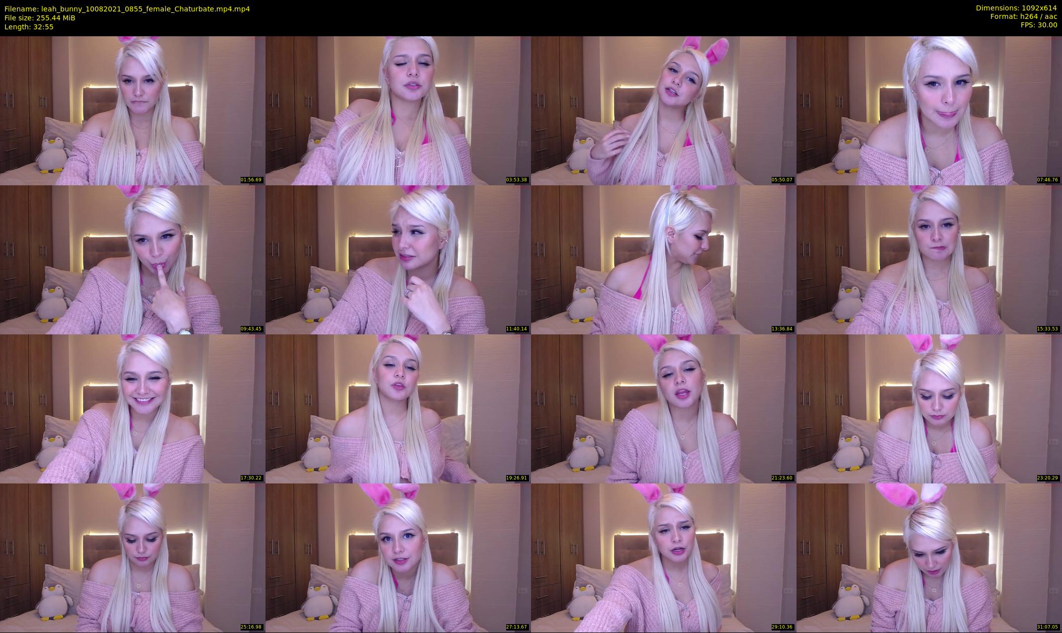 leah_bunny — 33 minute Chaturbate female cam show recording, 480p, Aug 10, 2021