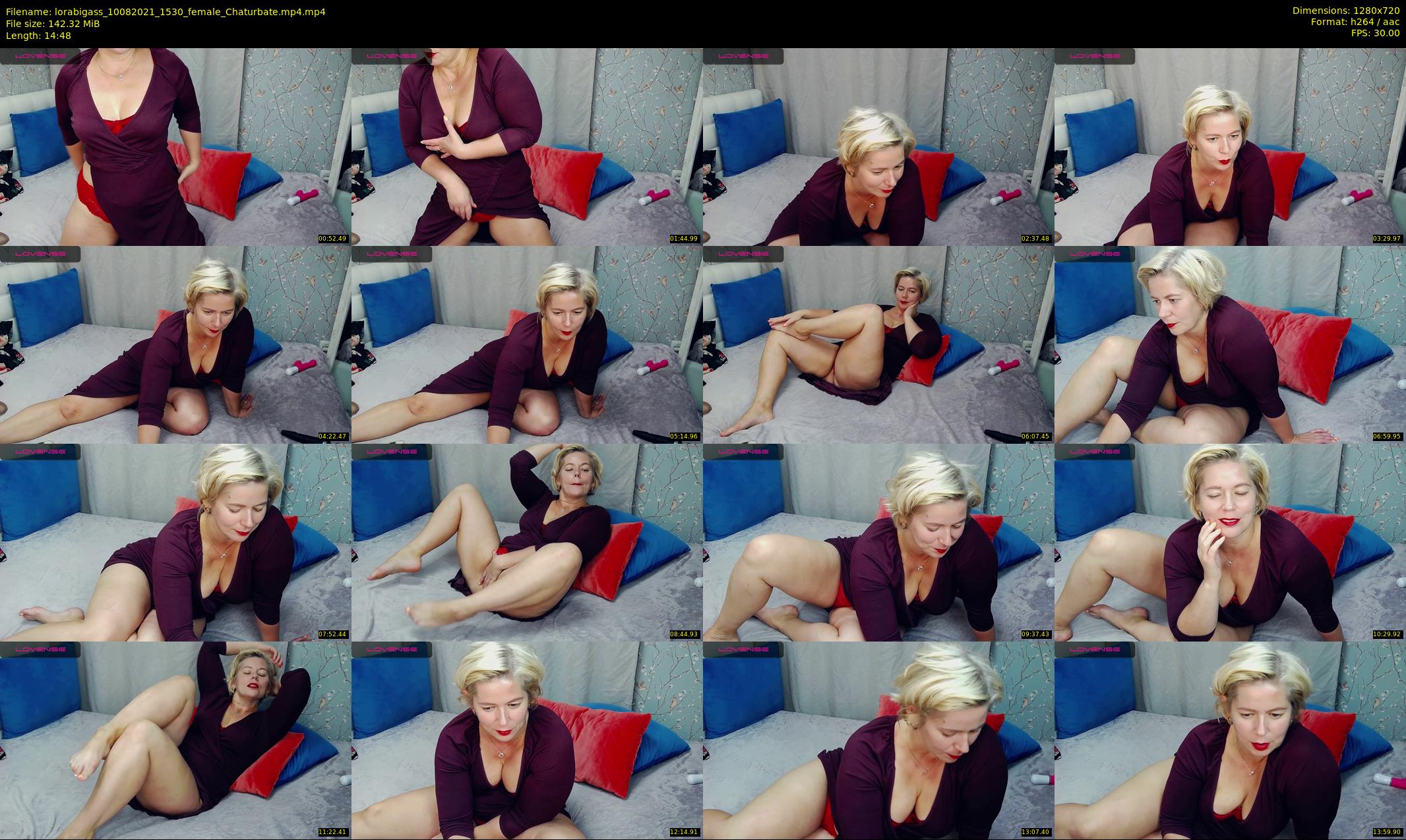 lorabigass — 15 minute Chaturbate female cam show recording, 720p, Aug 10, 2021