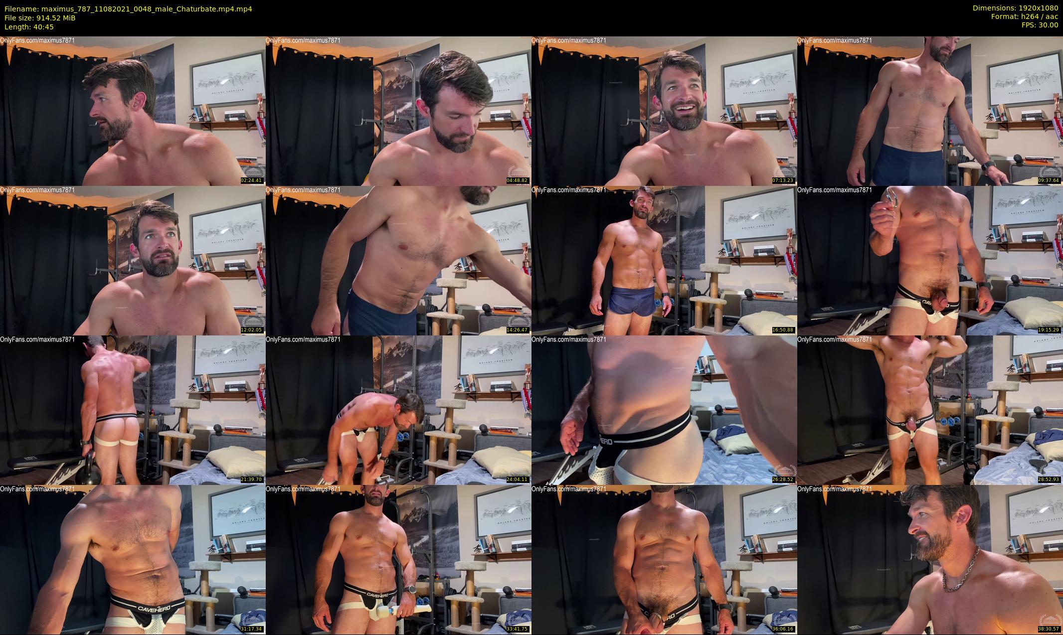 maximus_787 — 41 minute Chaturbate male cam show recording, 1080p, Aug 11, 2021