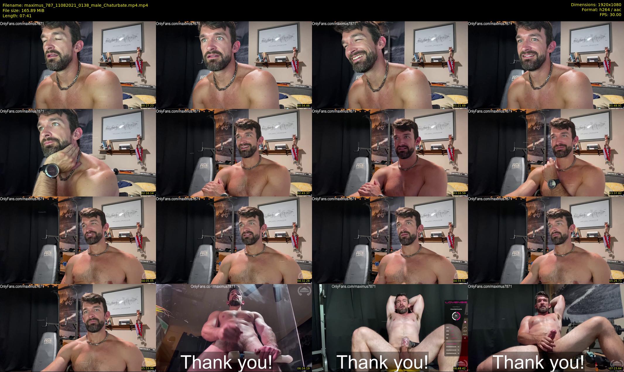 maximus_787 — 8 minute Chaturbate male cam show recording, 1080p, Aug 11, 2021