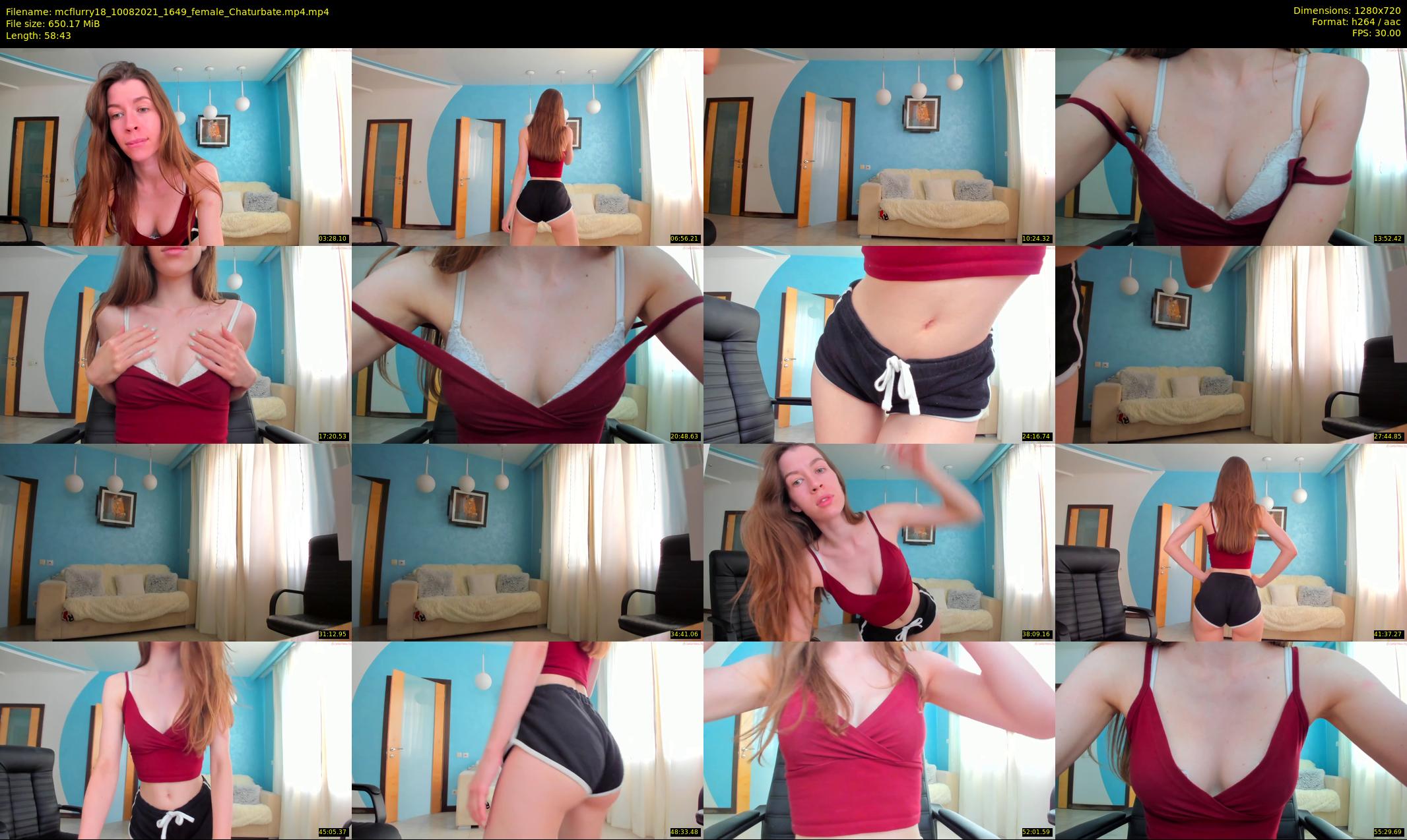 mcflurry18 — 59 minute Chaturbate female cam show recording, 720p, Aug 10, 2021