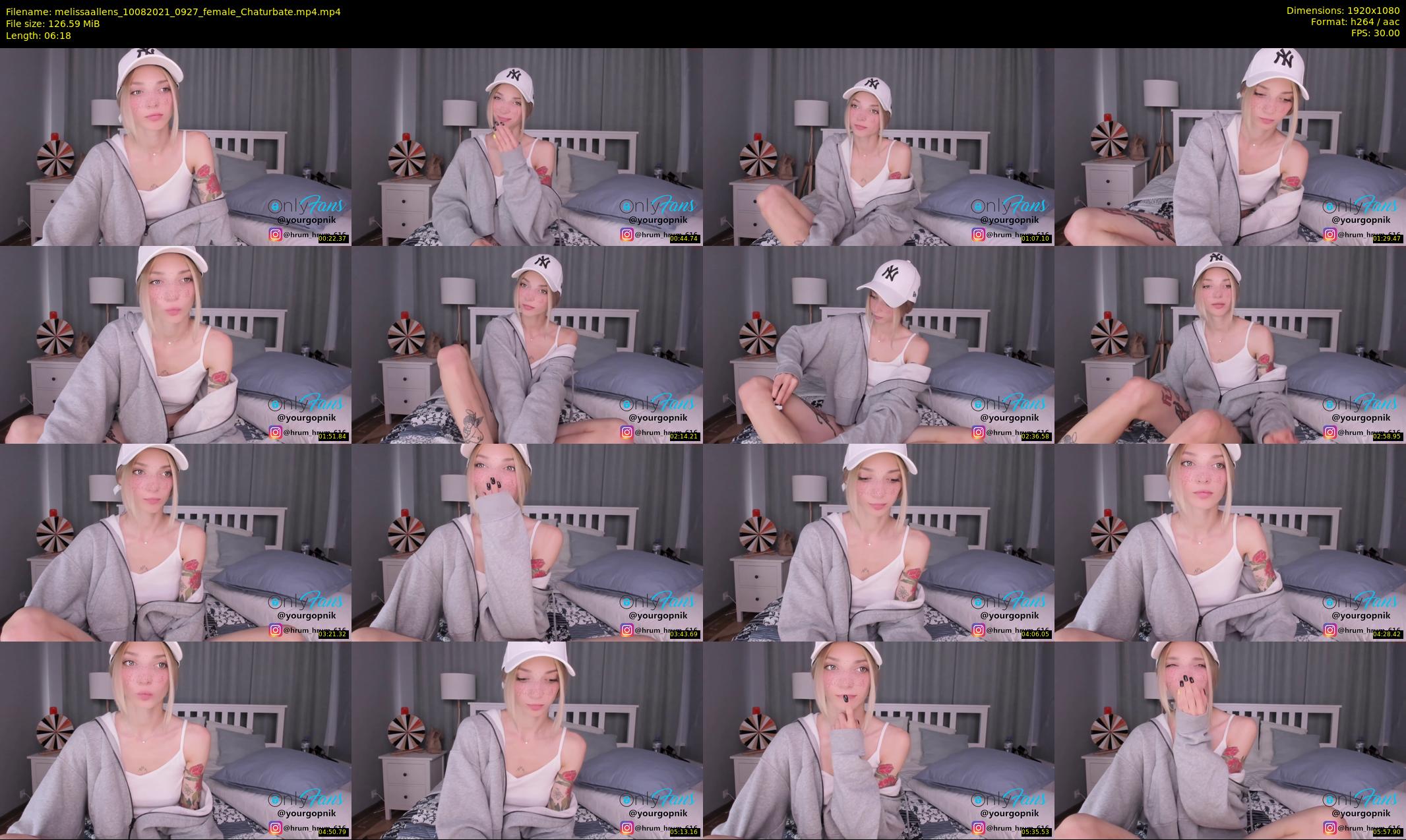 melissaallens — 7 minute Chaturbate female cam show recording, 1080p, Aug 10, 2021