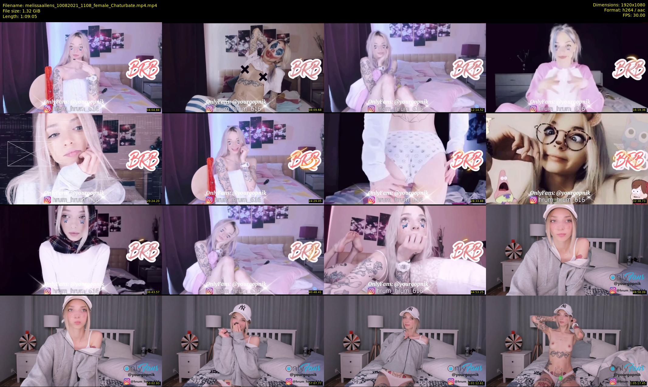 melissaallens — 70 minute Chaturbate female cam show recording, 1080p, Aug 10, 2021