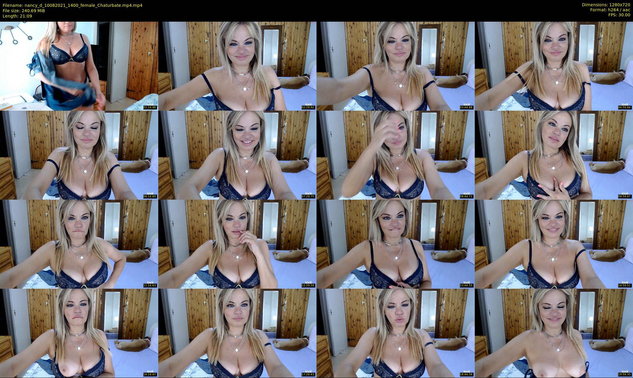nancy_d — 22 minute Chaturbate female cam show recording, 720p, Aug 10, 2021