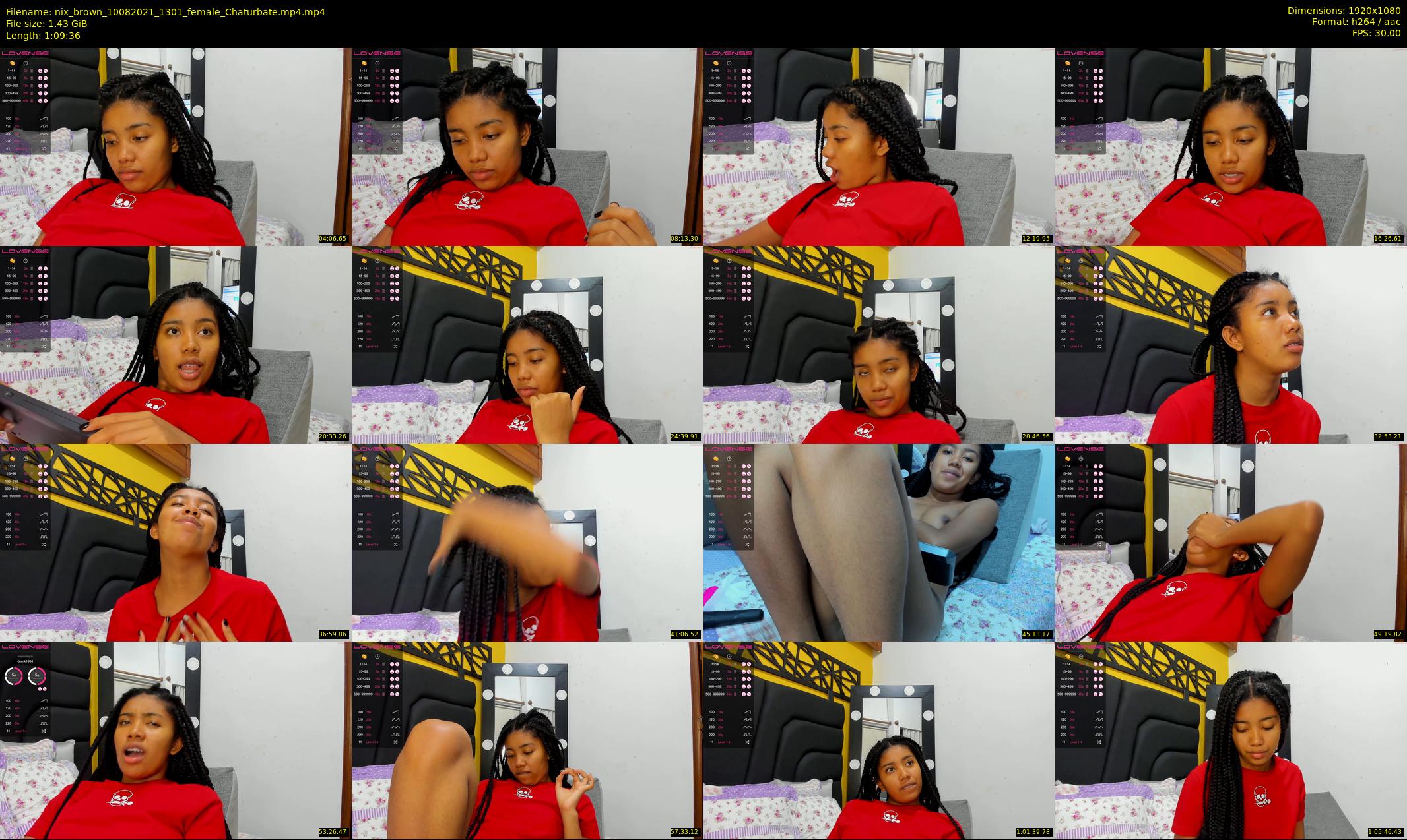 nix_brown — 70 minute Chaturbate female cam show recording, 1080p, Aug 10, 2021