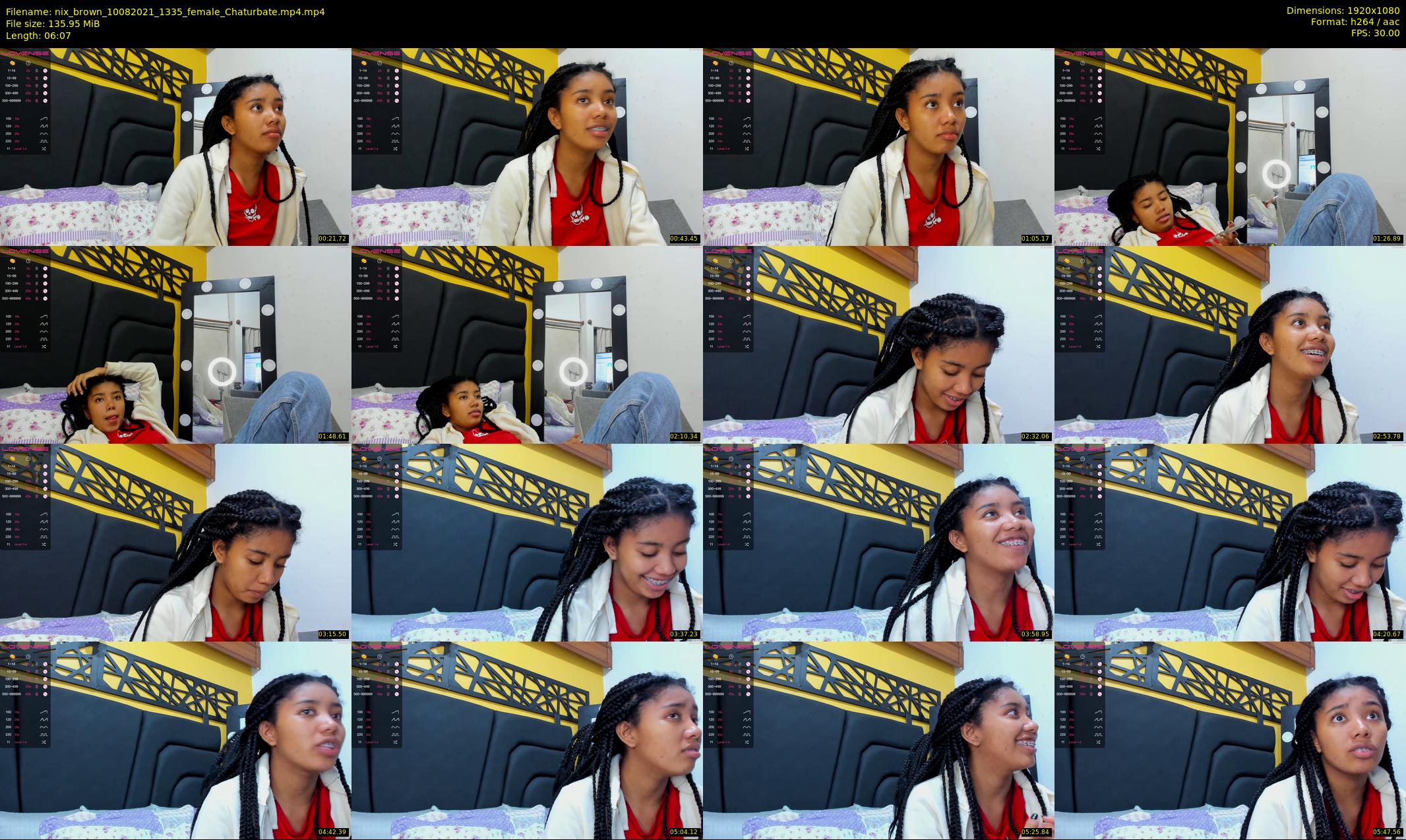 nix_brown — 7 minute Chaturbate female cam show recording, 1080p, Aug 10, 2021