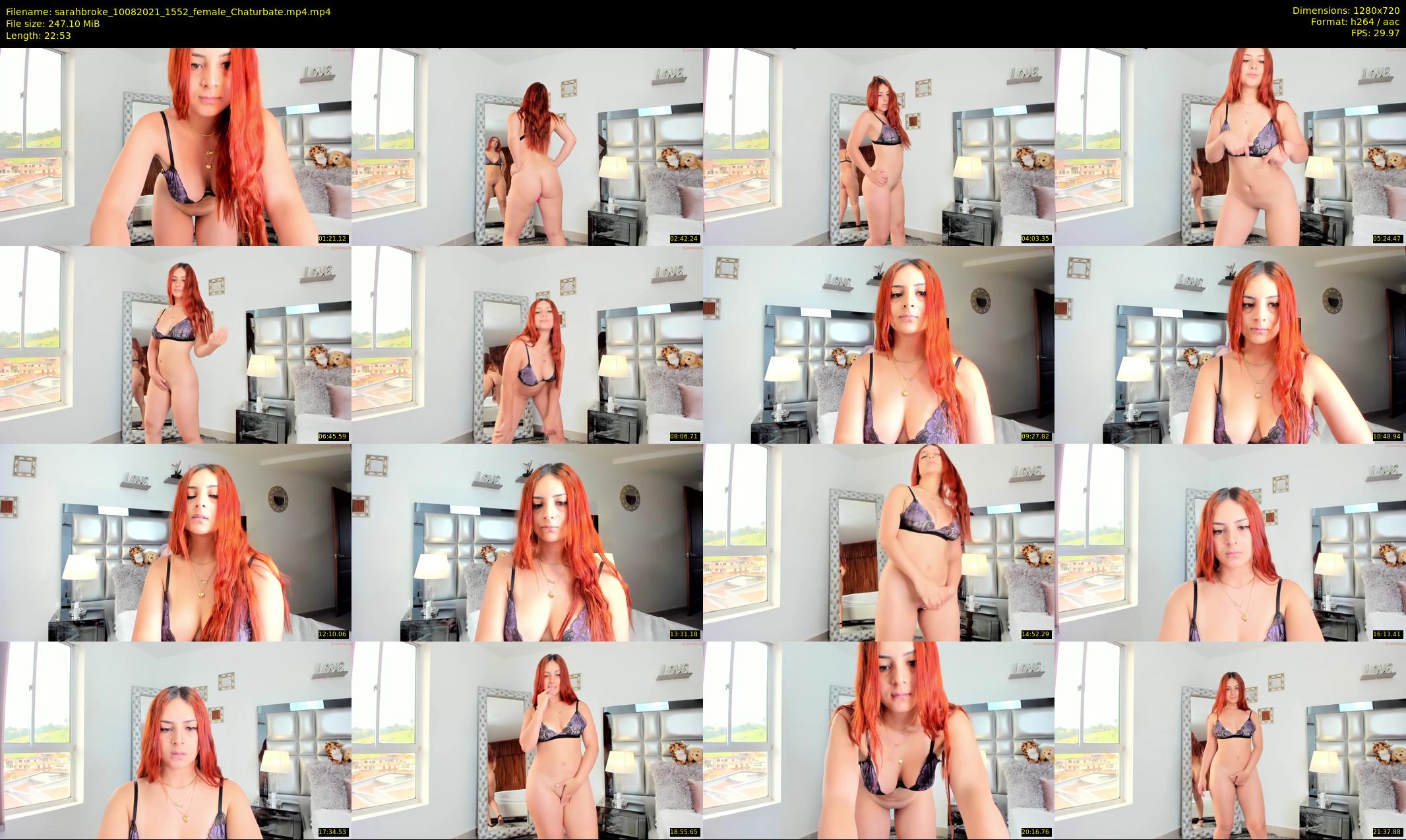 sarahbroke — 23 minute Chaturbate female cam show recording, 720p, Aug 10, 2021