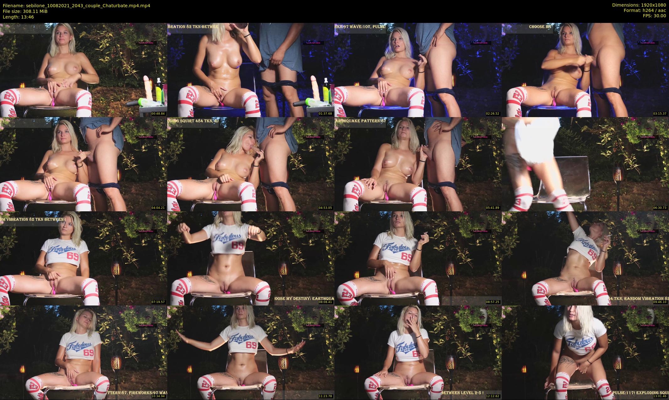 sebilone — 14 minute Chaturbate couple cam show recording, 1080p, Aug 10, 2021