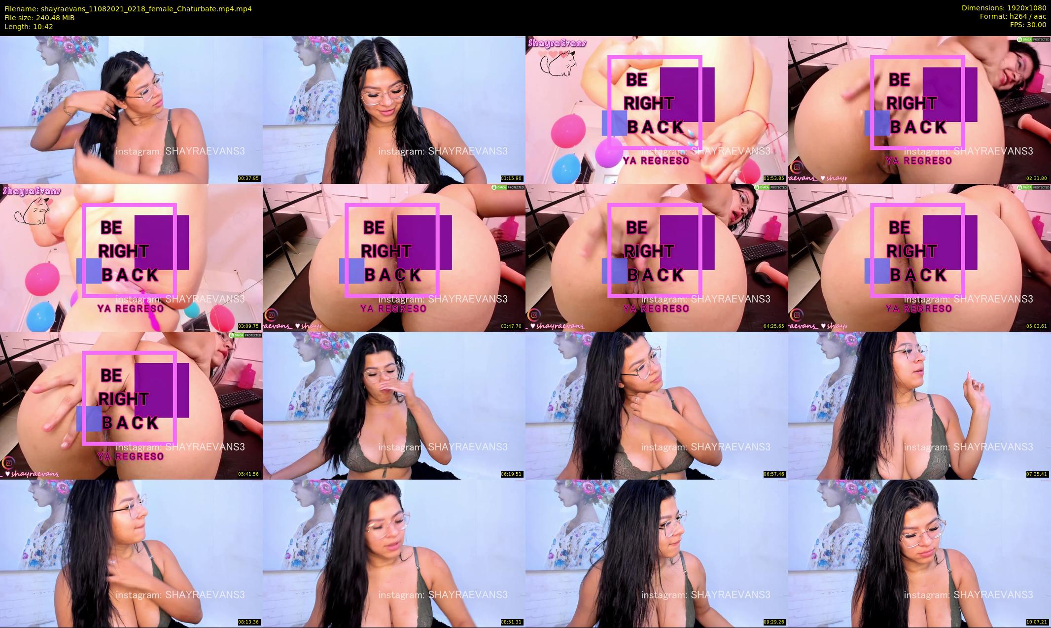 shayraevans — 11 minute Chaturbate female cam show recording, 1080p, Aug 11, 2021