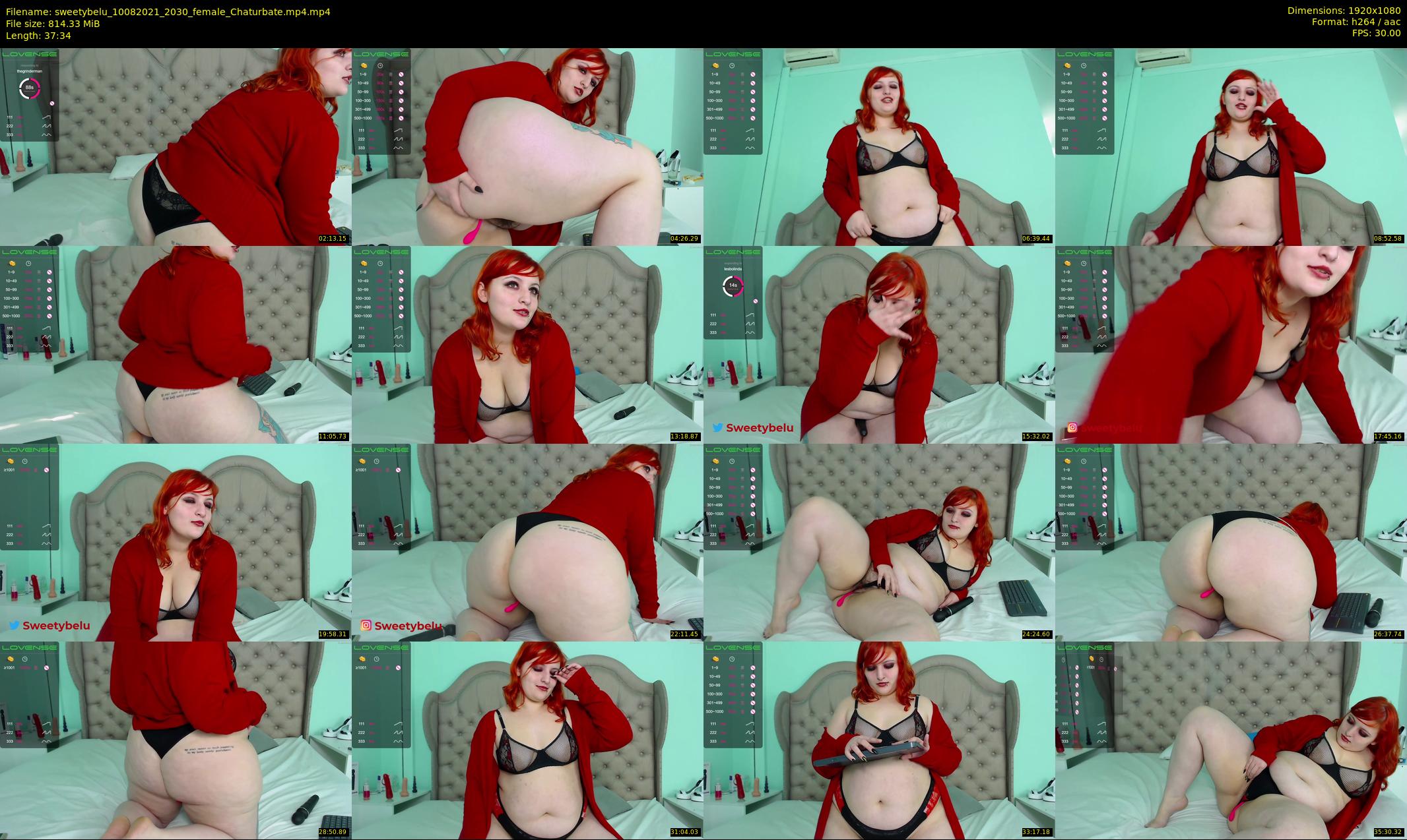sweetybelu — 38 minute Chaturbate female cam show recording, 1080p, Aug 10, 2021