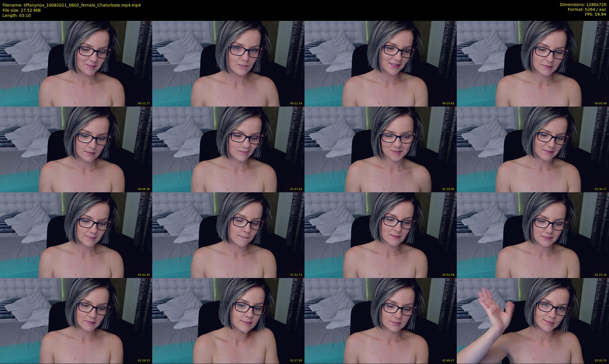 tiffanyriox — 4 minute Chaturbate female cam show recording, 720p, Aug 10, 2021