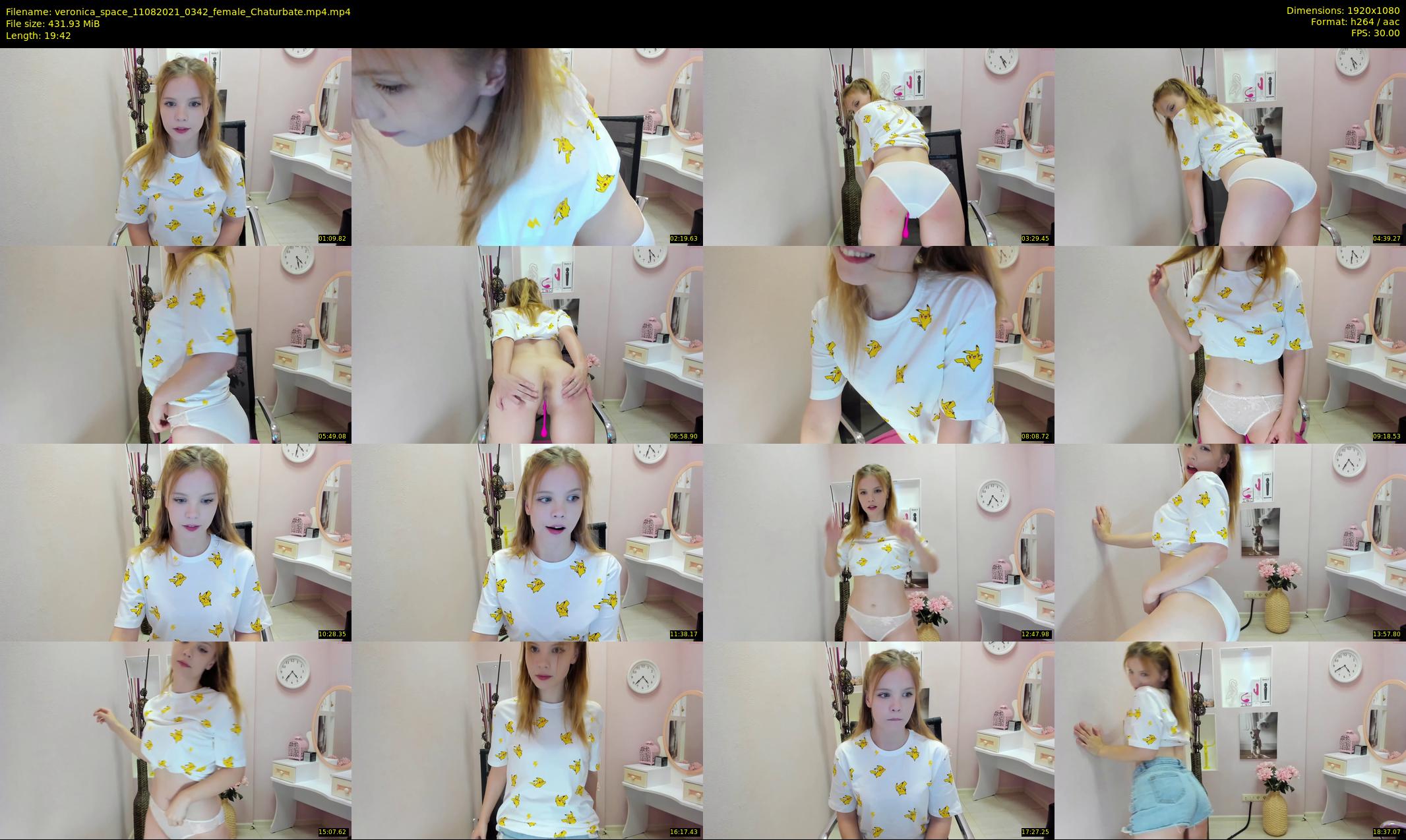 veronica_space — 20 minute Chaturbate female cam show recording, 1080p, Aug 11, 2021