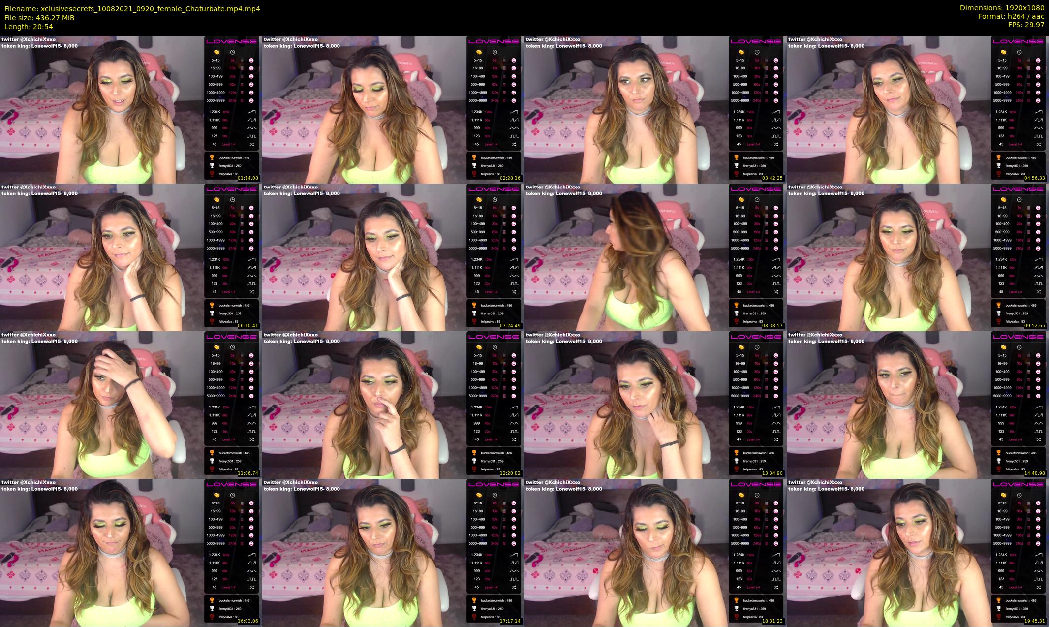 xclusivesecrets — 21 minute Chaturbate female cam show recording, 1080p, Aug 10, 2021