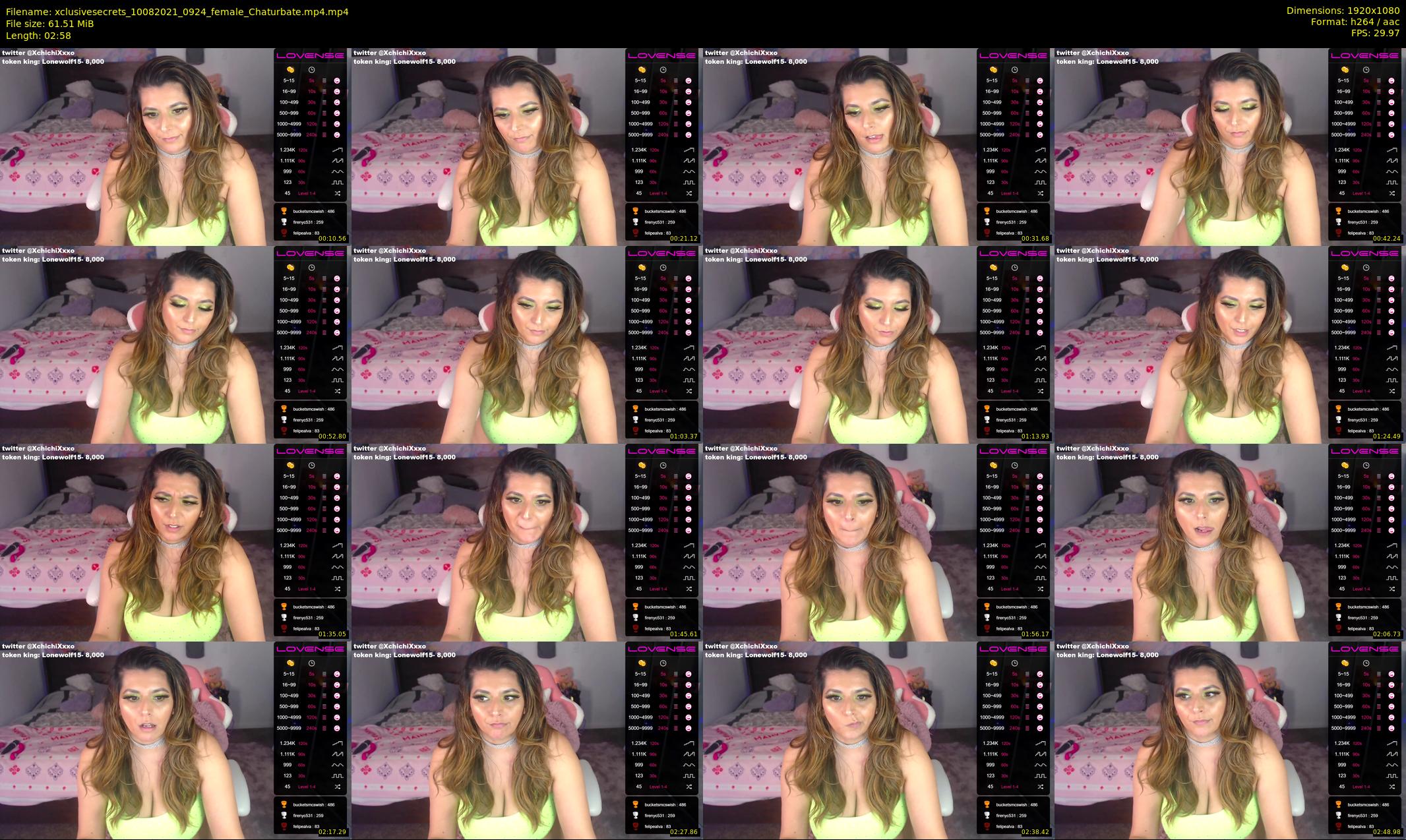 xclusivesecrets — 3 minute Chaturbate female cam show recording, 1080p, Aug 10, 2021