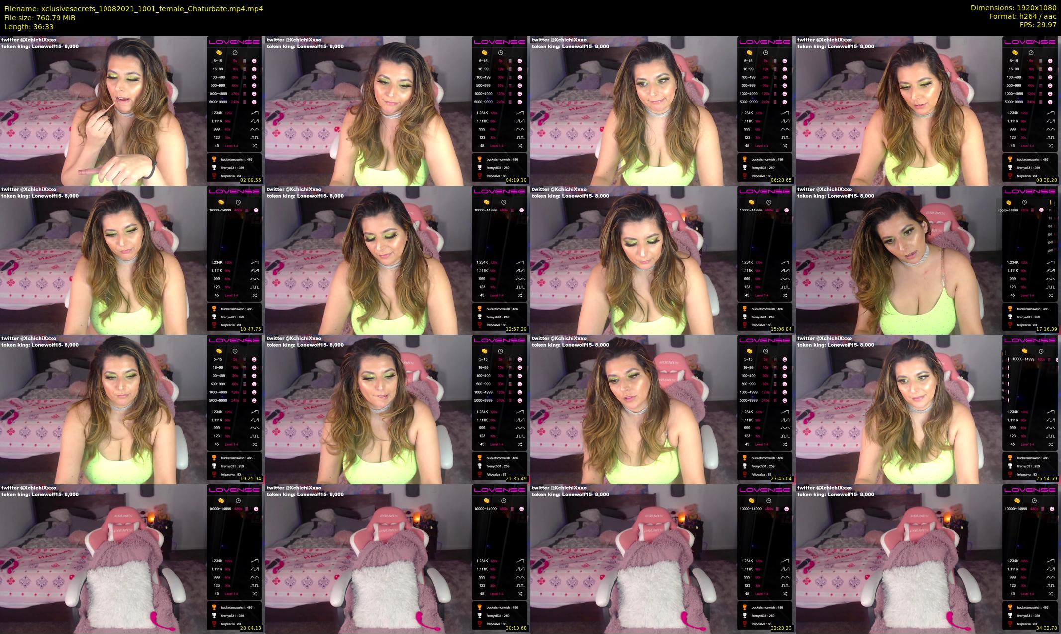 xclusivesecrets — 37 minute Chaturbate female cam show recording, 1080p, Aug 10, 2021