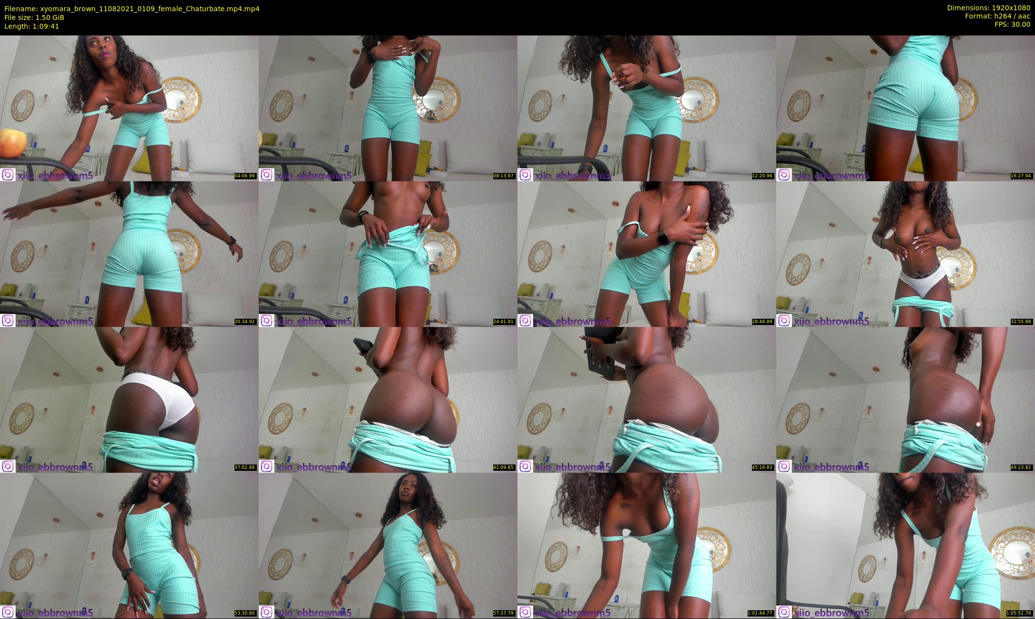 xyomara_brown — 70 minute Chaturbate female cam show recording, 1080p, Aug 11, 2021