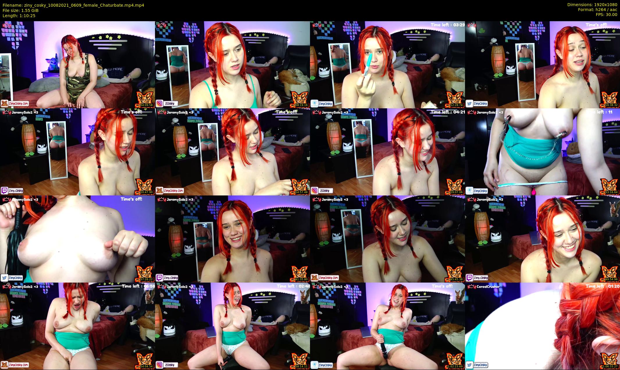 ziny_cosky — 71 minute Chaturbate female cam show recording, 1080p, Aug 10, 2021
