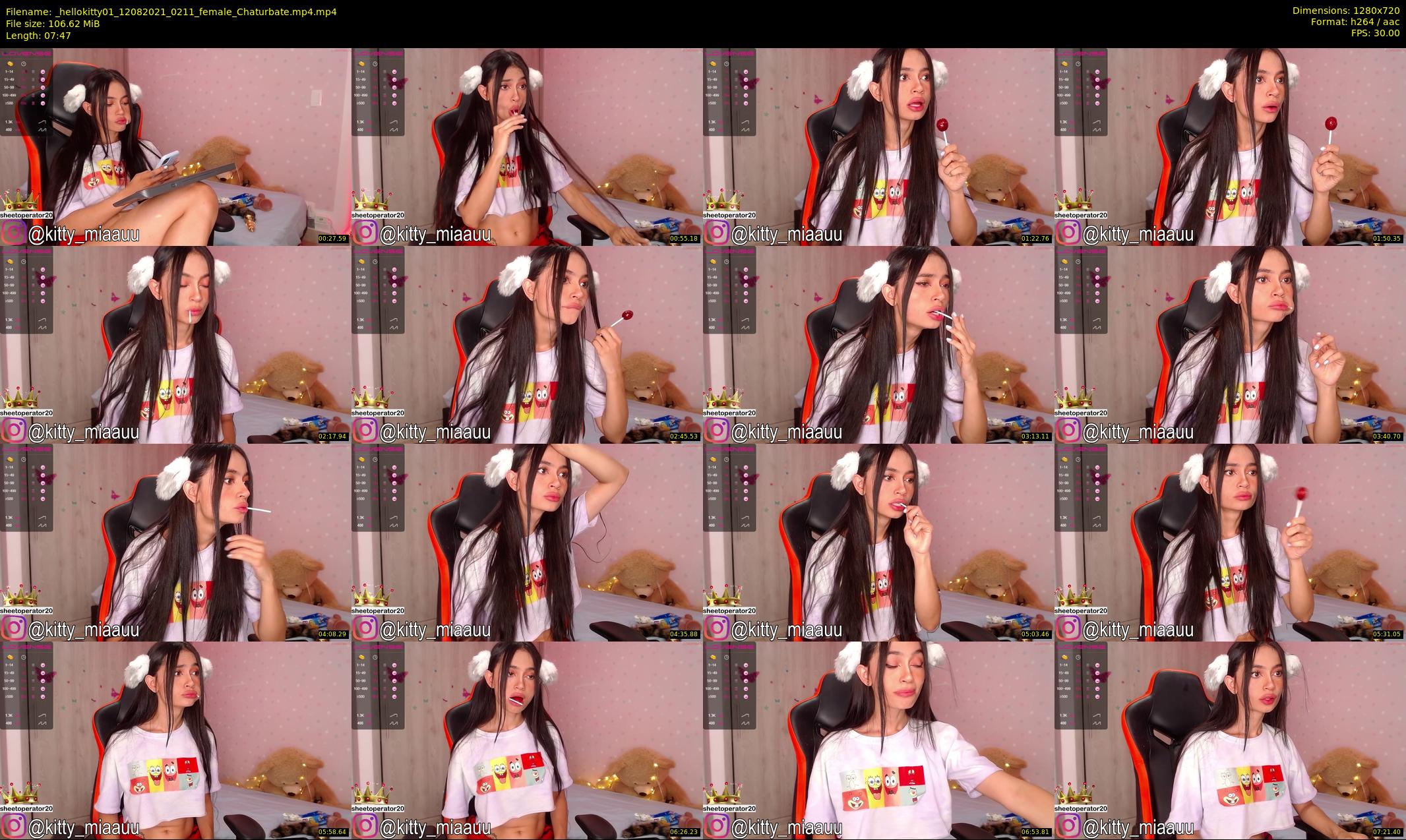_hellokitty01 — 8 minute Chaturbate female cam show recording, 720p, Aug 12, 2021