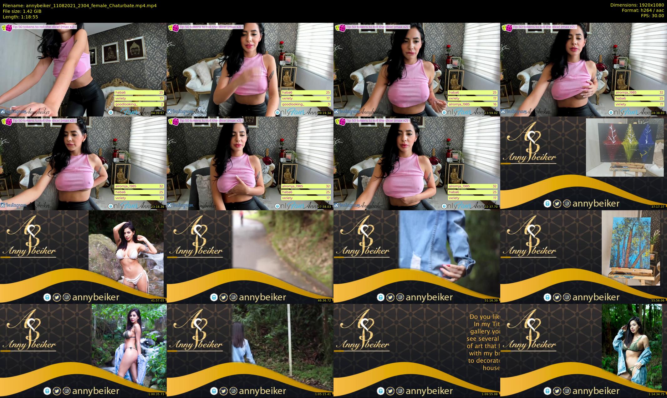 annybeiker — 79 minute Chaturbate female cam show recording, 1080p, Aug 11, 2021