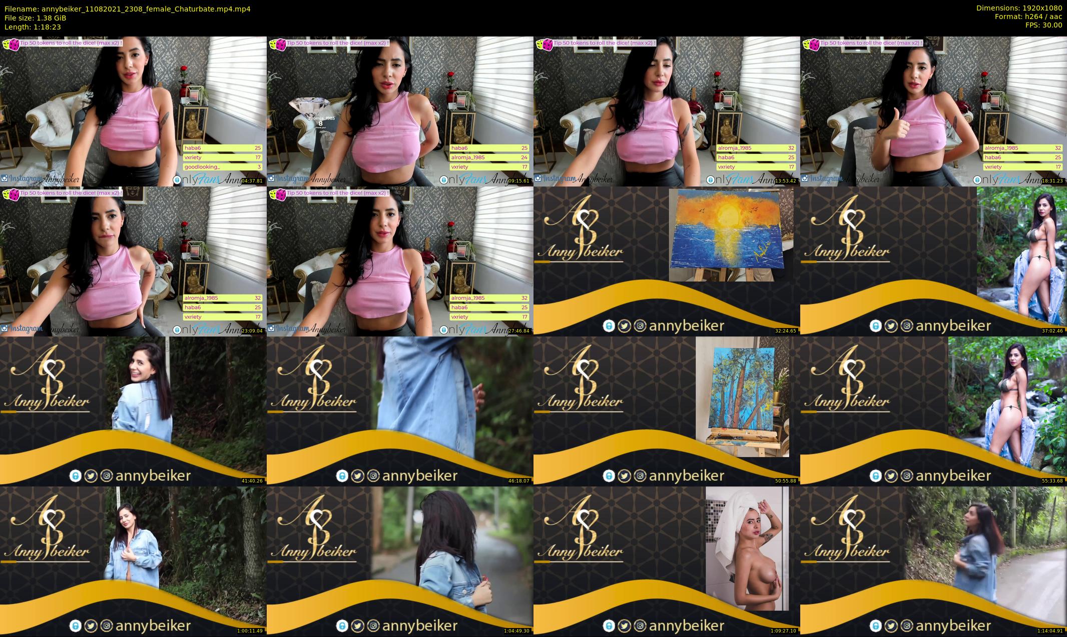 annybeiker — 79 minute Chaturbate female cam show recording, 1080p, Aug 11, 2021