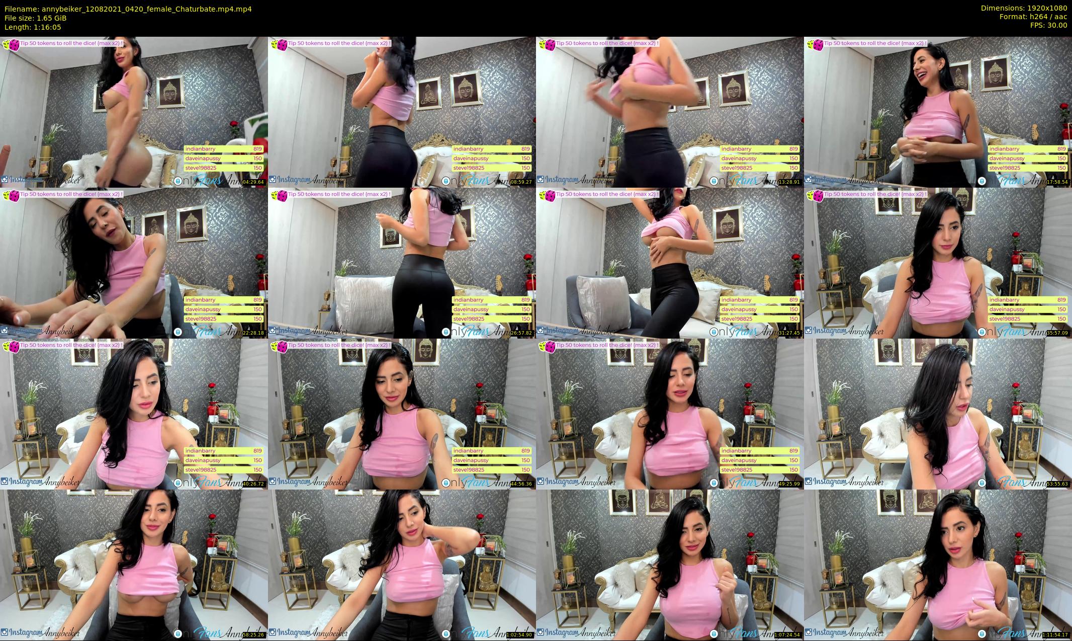 annybeiker — 77 minute Chaturbate female cam show recording, 1080p, Aug 12, 2021