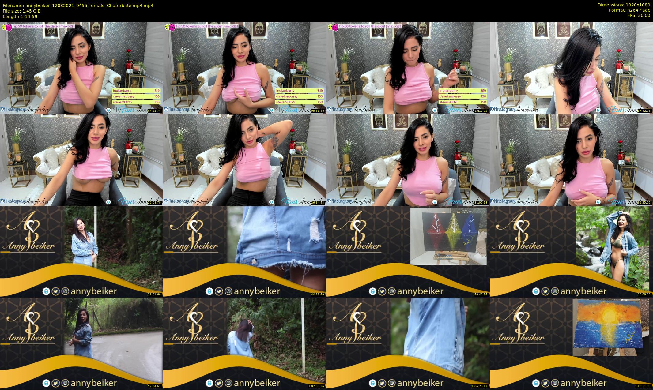 annybeiker — 75 minute Chaturbate female cam show recording, 1080p, Aug 12, 2021
