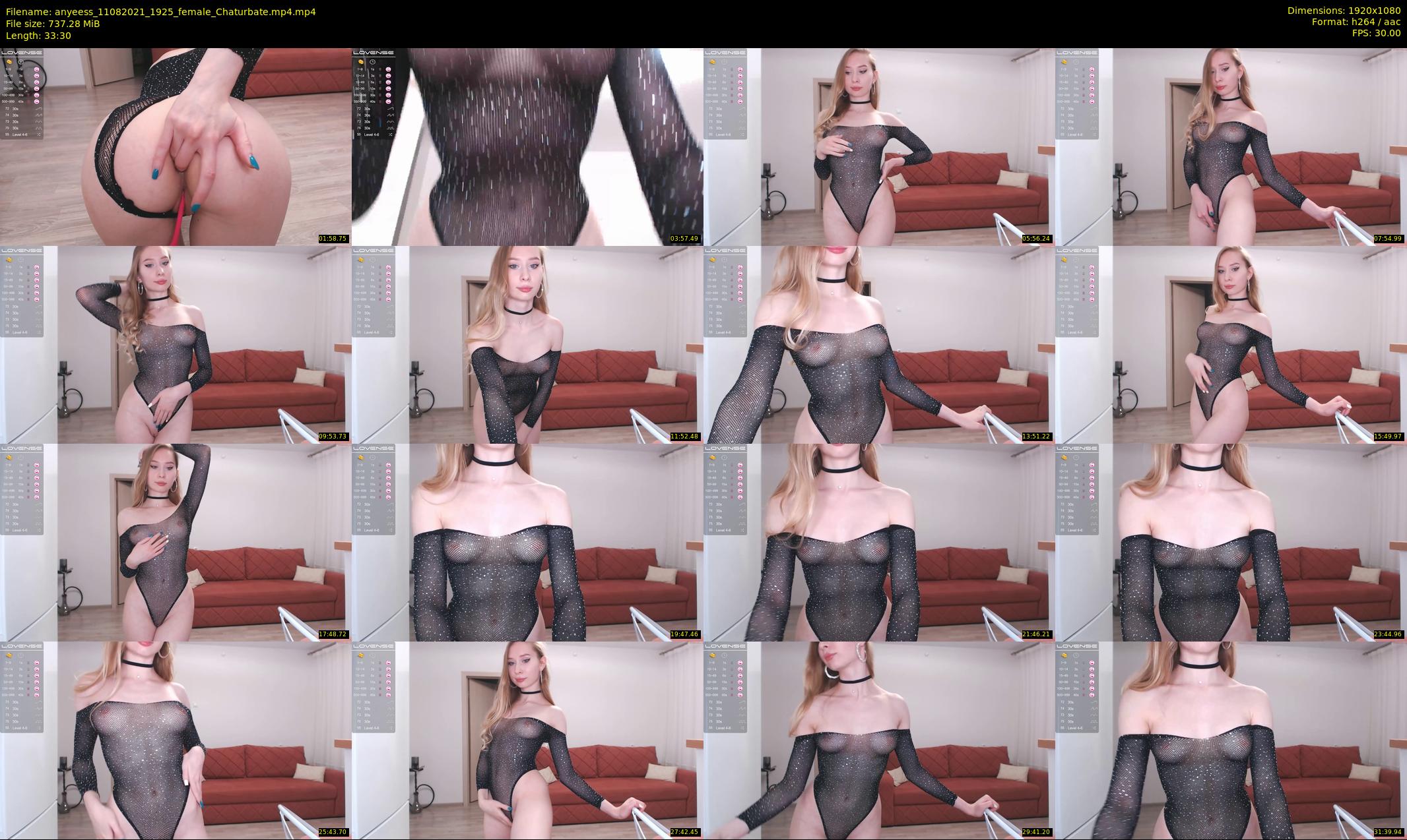 anyeess — 34 minute Chaturbate female cam show recording, 1080p, Aug 11, 2021