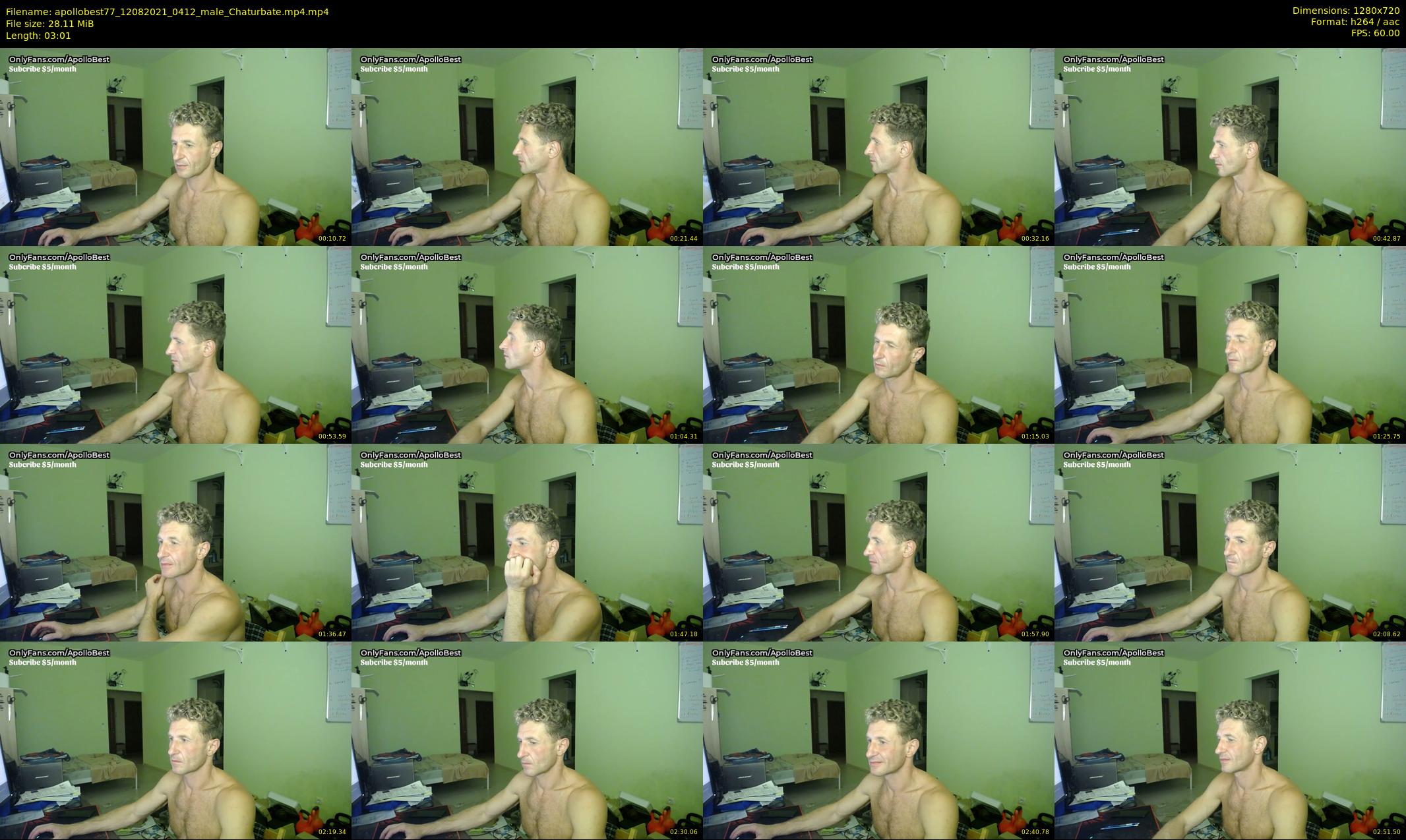 apollobest77 — 4 minute Chaturbate male cam show recording, 720p, Aug 12, 2021