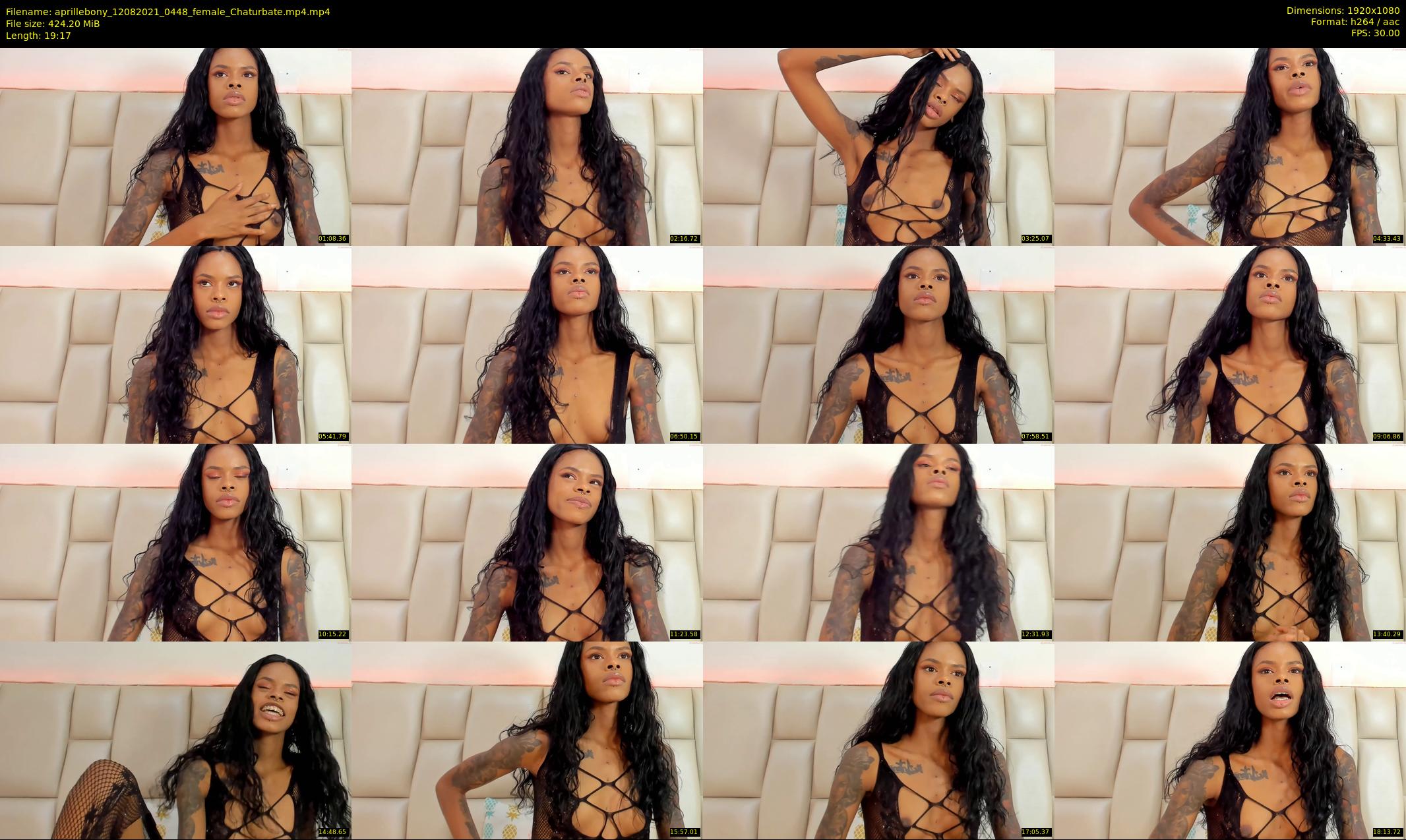 aprillebony — 20 minute Chaturbate female cam show recording, 1080p, Aug 12, 2021