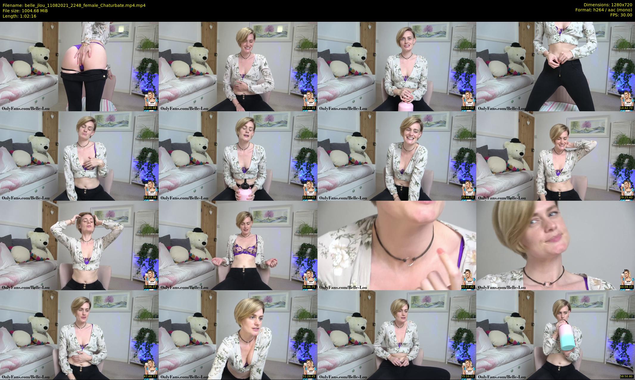 belle_jlou — 63 minute Chaturbate female cam show recording, 720p, Aug 11, 2021