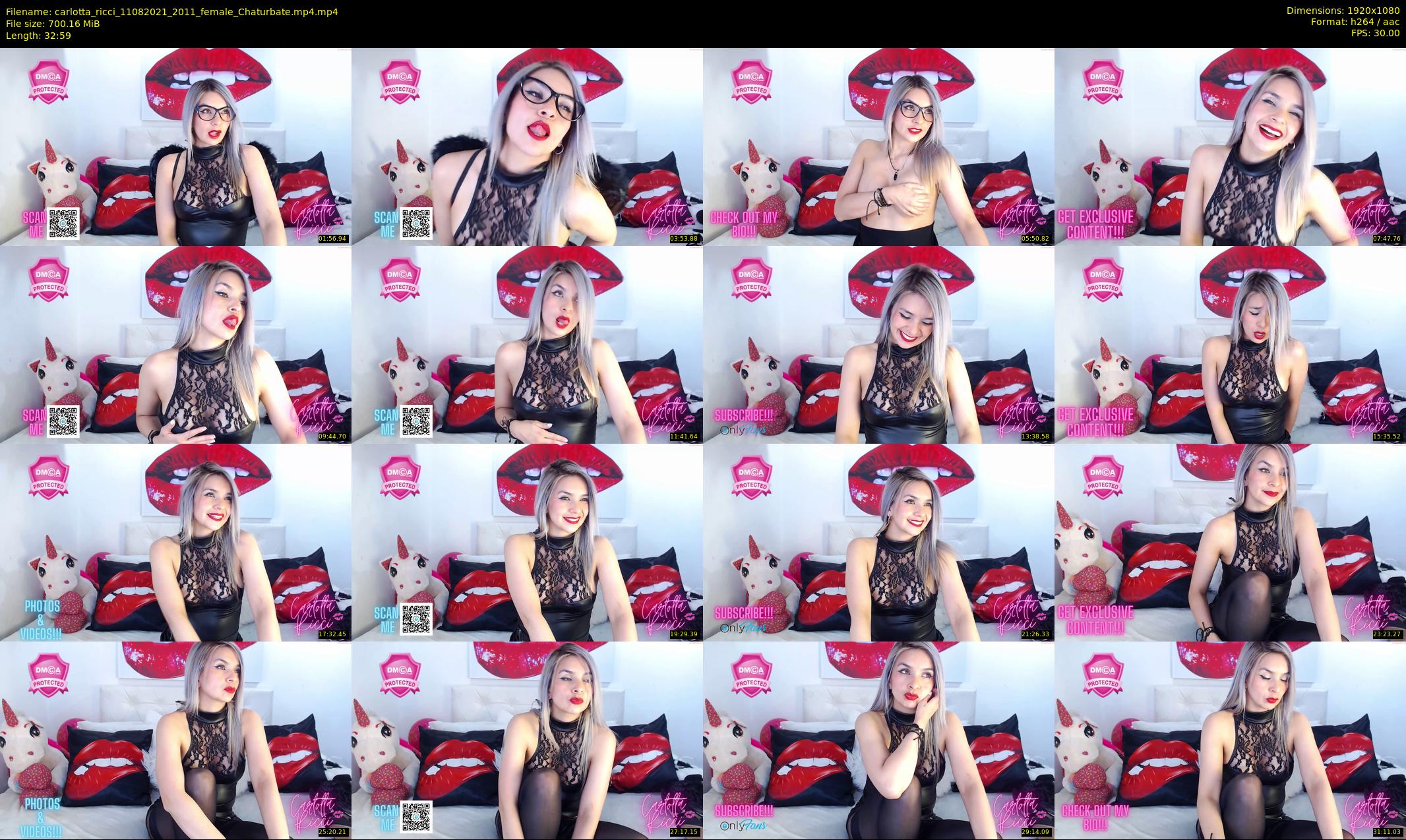 carlotta_ricci — 33 minute Chaturbate female cam show recording, 1080p, Aug 11, 2021