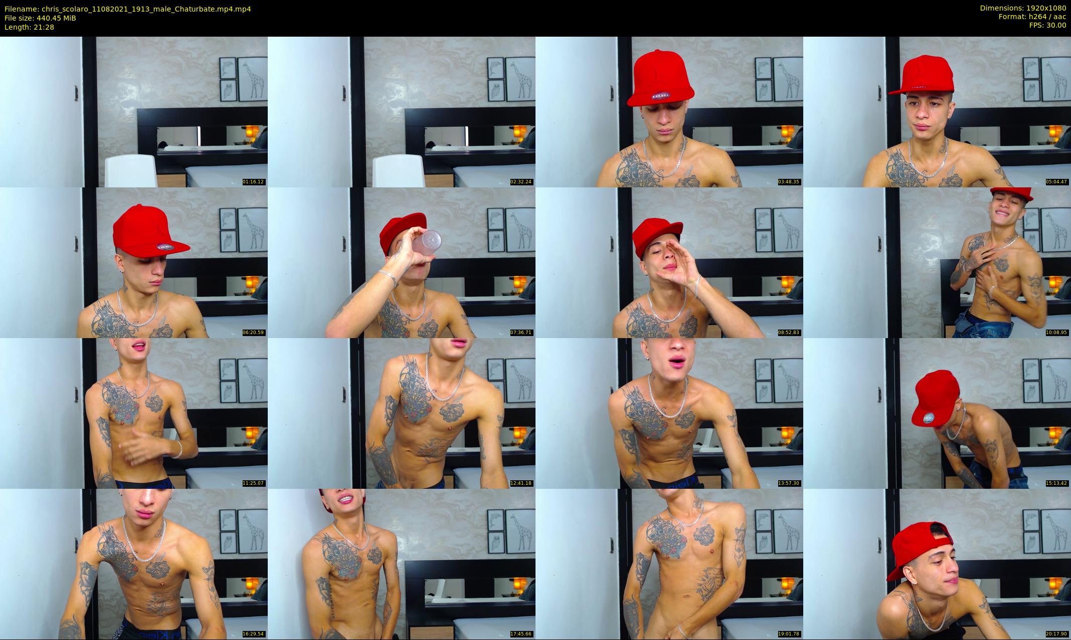 chris_scolaro — 22 minute Chaturbate male cam show recording, 1080p, Aug 11, 2021