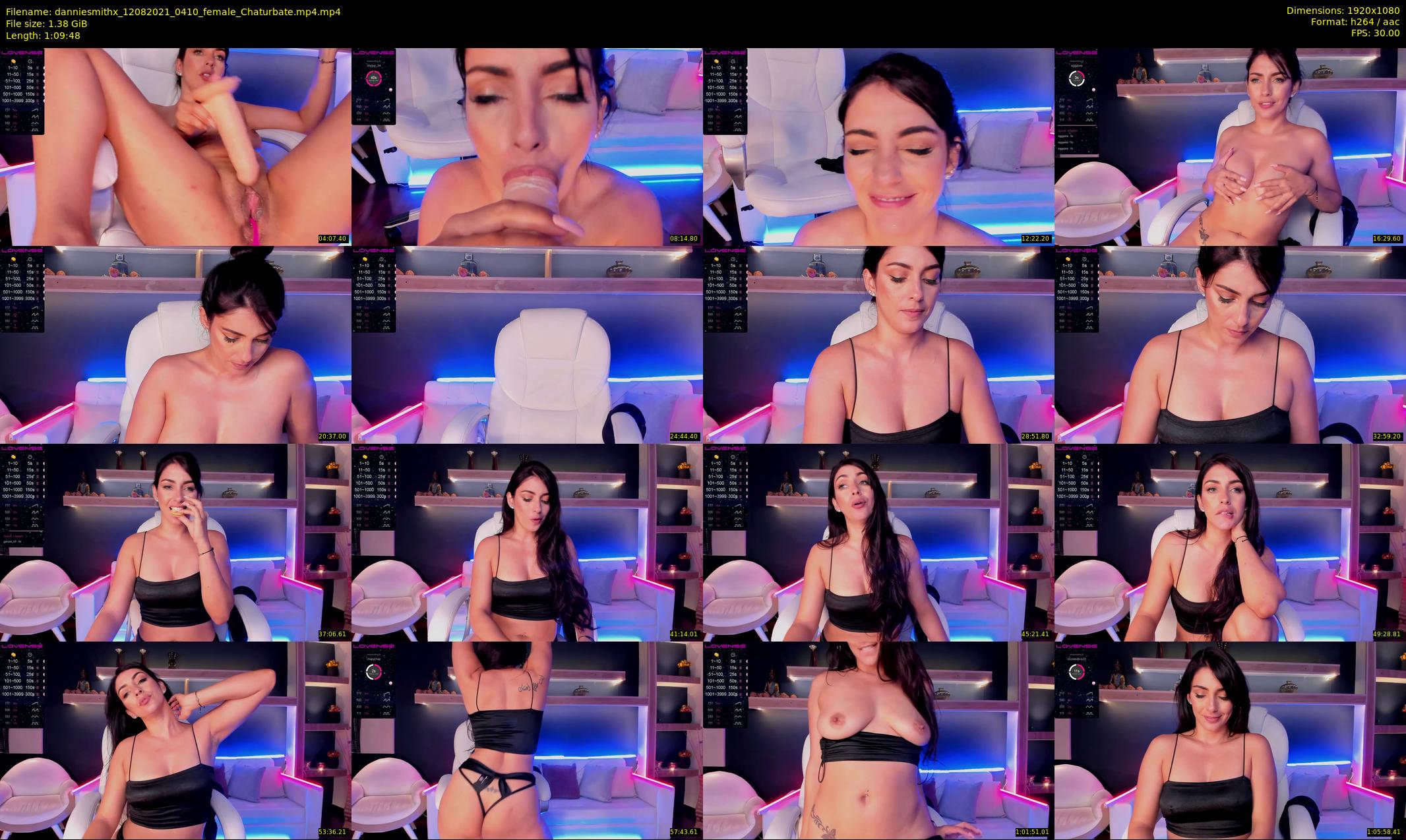 danniesmithx — 70 minute Chaturbate female cam show recording, 1080p, Aug 12, 2021