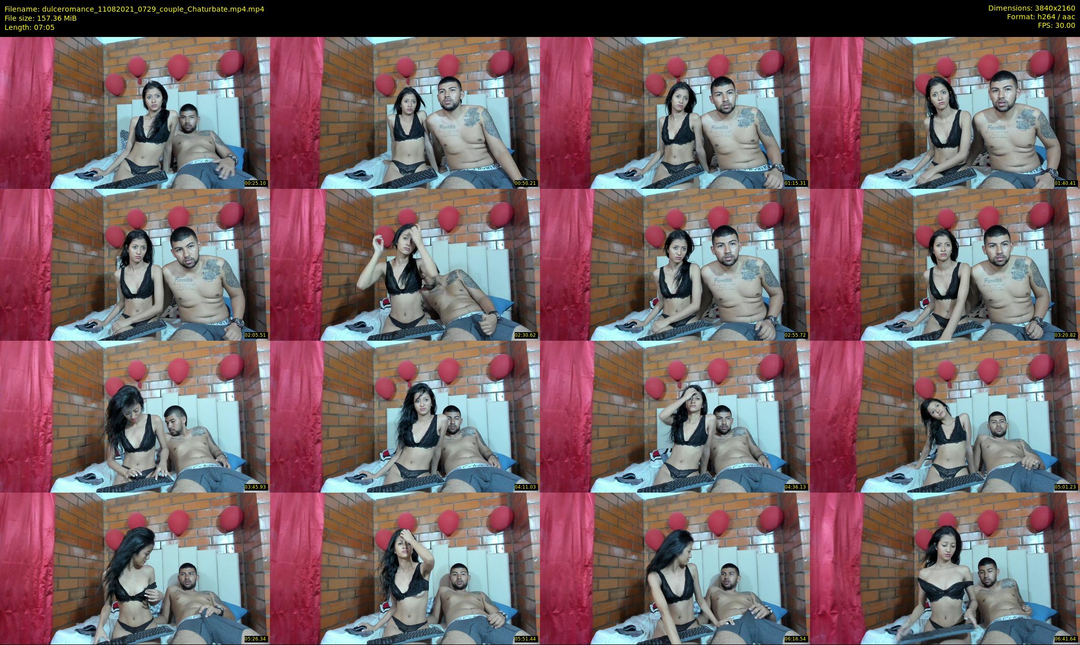 dulceromance — 8 minute Chaturbate couple cam show recording, 4K, Aug 11, 2021