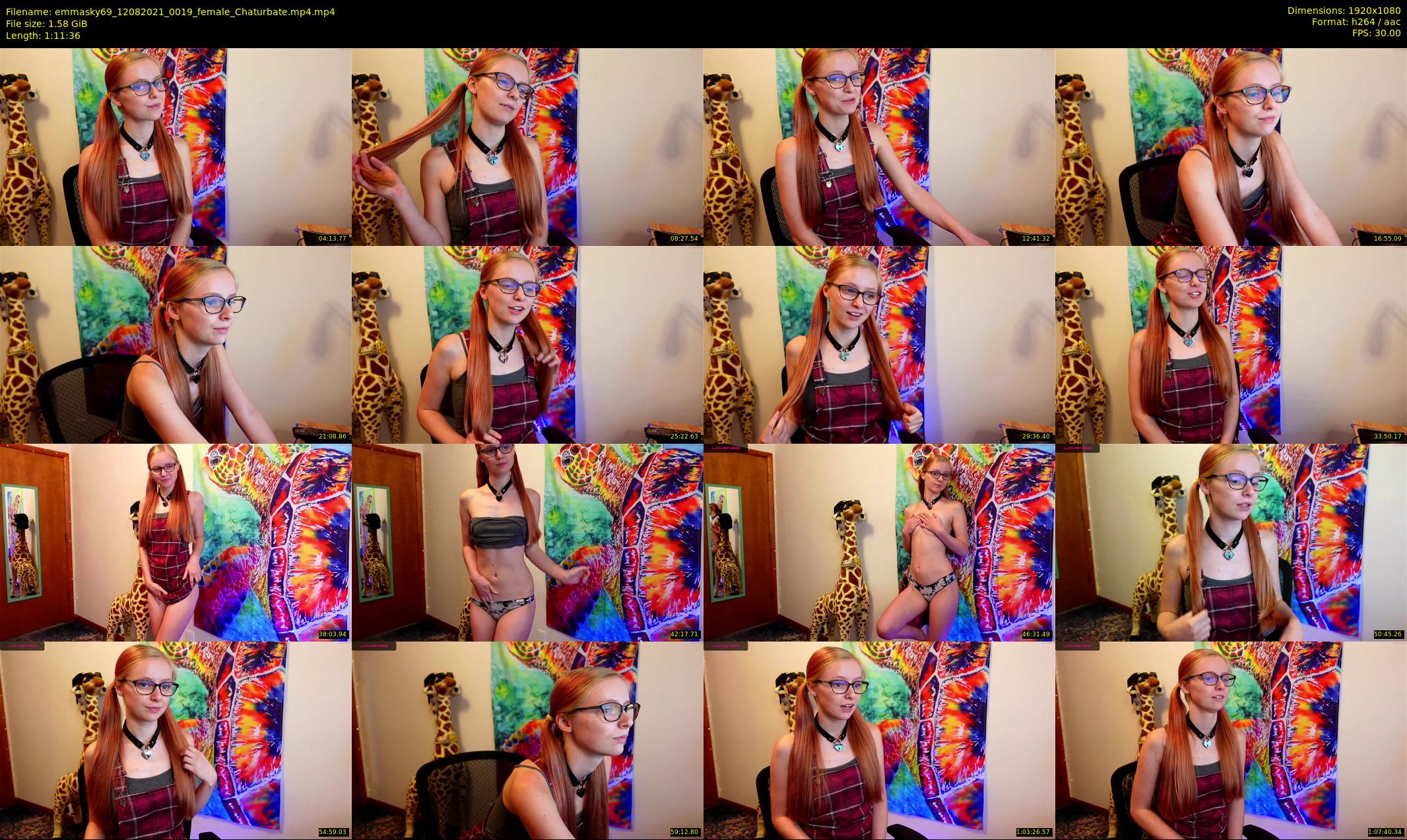 emmasky69 — 72 minute Chaturbate female cam show recording, 1080p, Aug 12, 2021