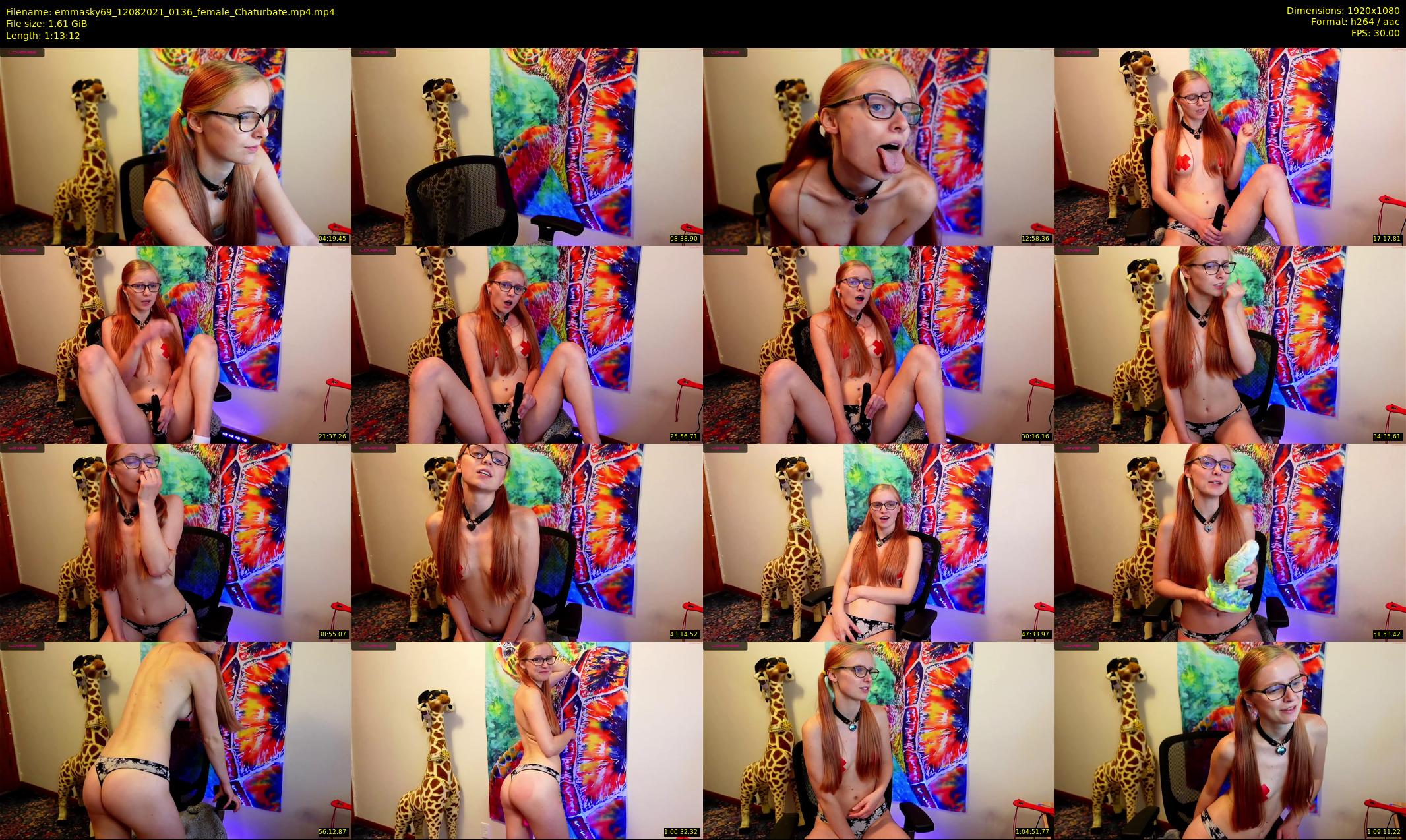 emmasky69 — 74 minute Chaturbate female cam show recording, 1080p, Aug 12, 2021