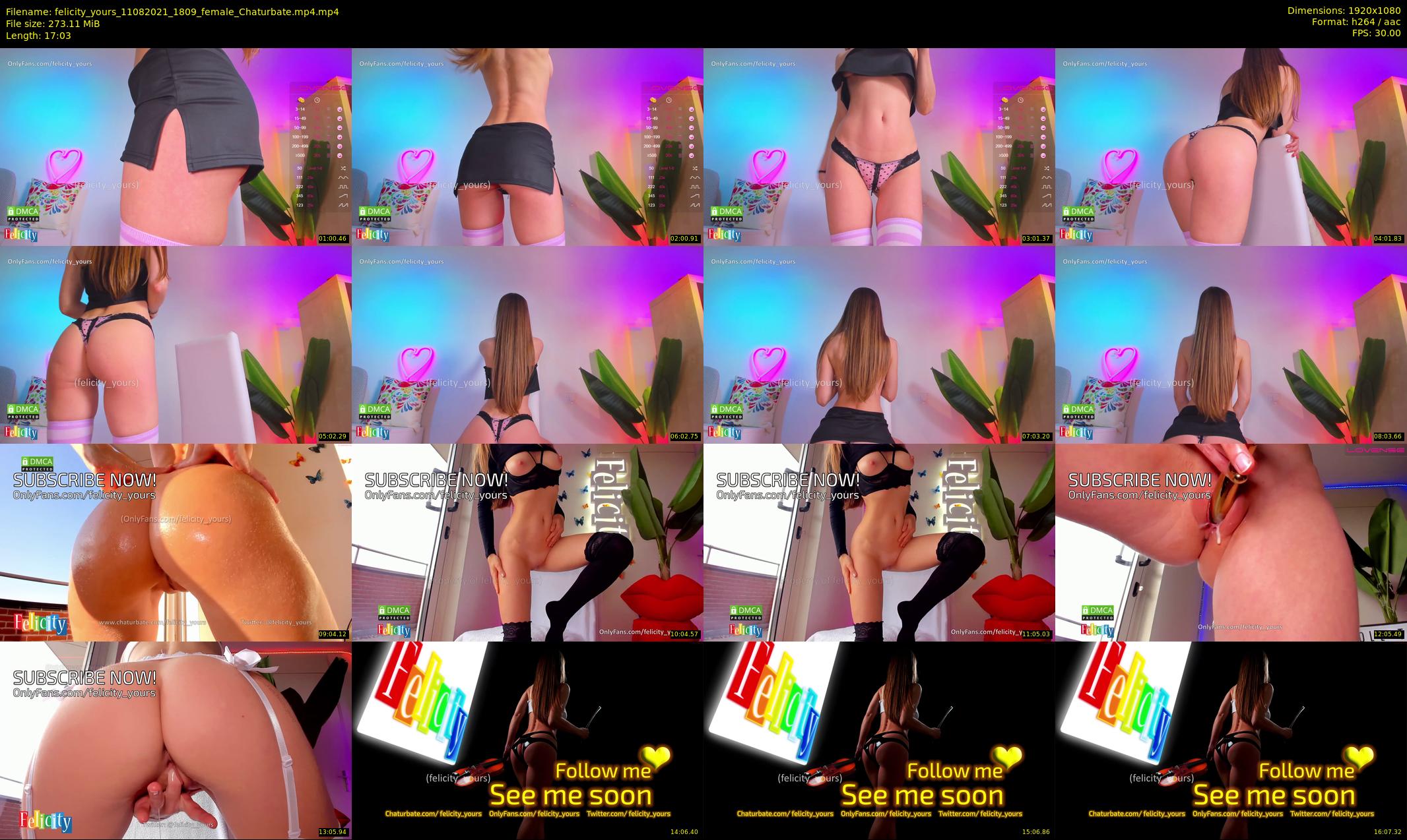 felicity_yours — 18 minute Chaturbate female cam show recording, 1080p, Aug 11, 2021
