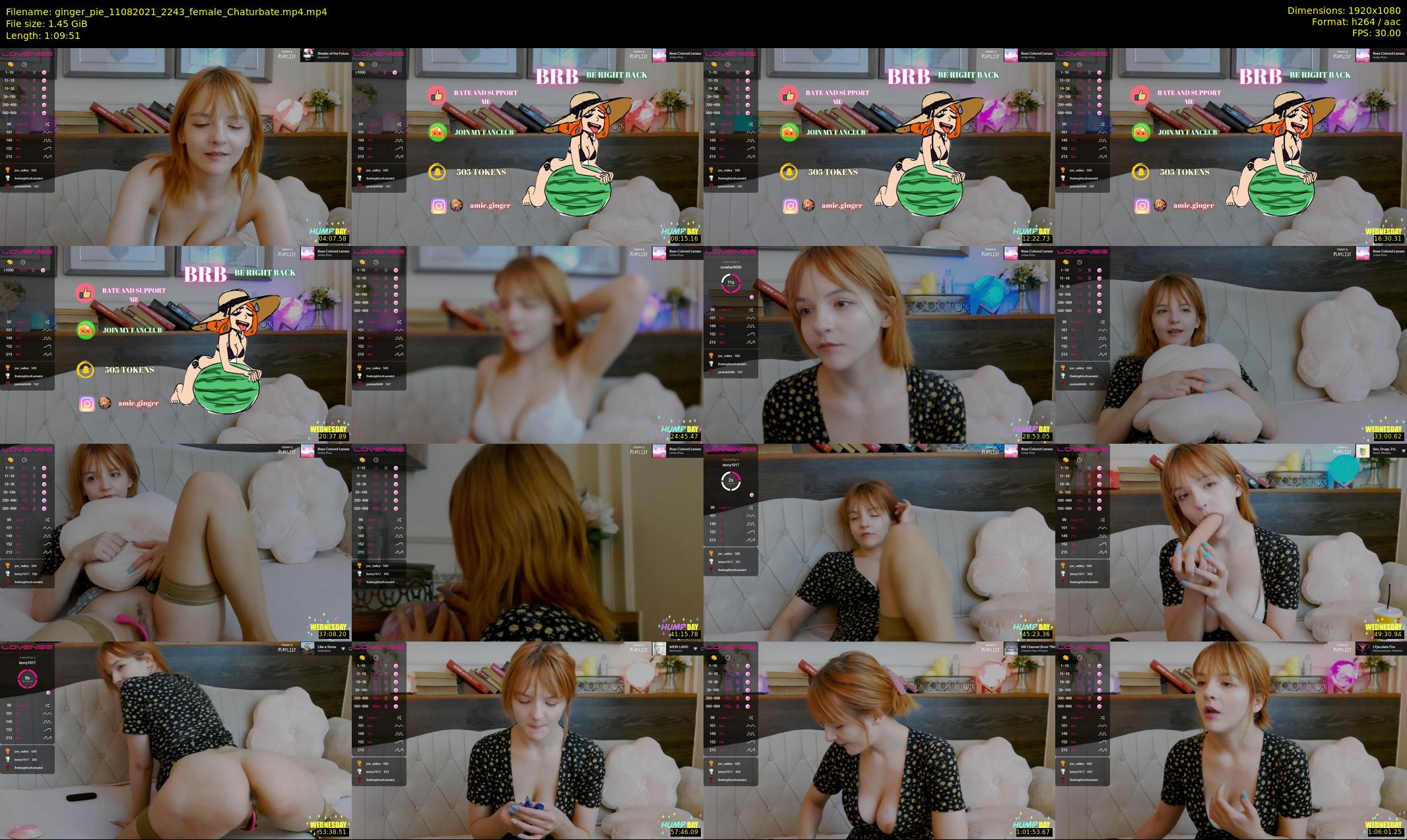 ginger_pie — 70 minute Chaturbate female cam show recording, 1080p, Aug 11, 2021
